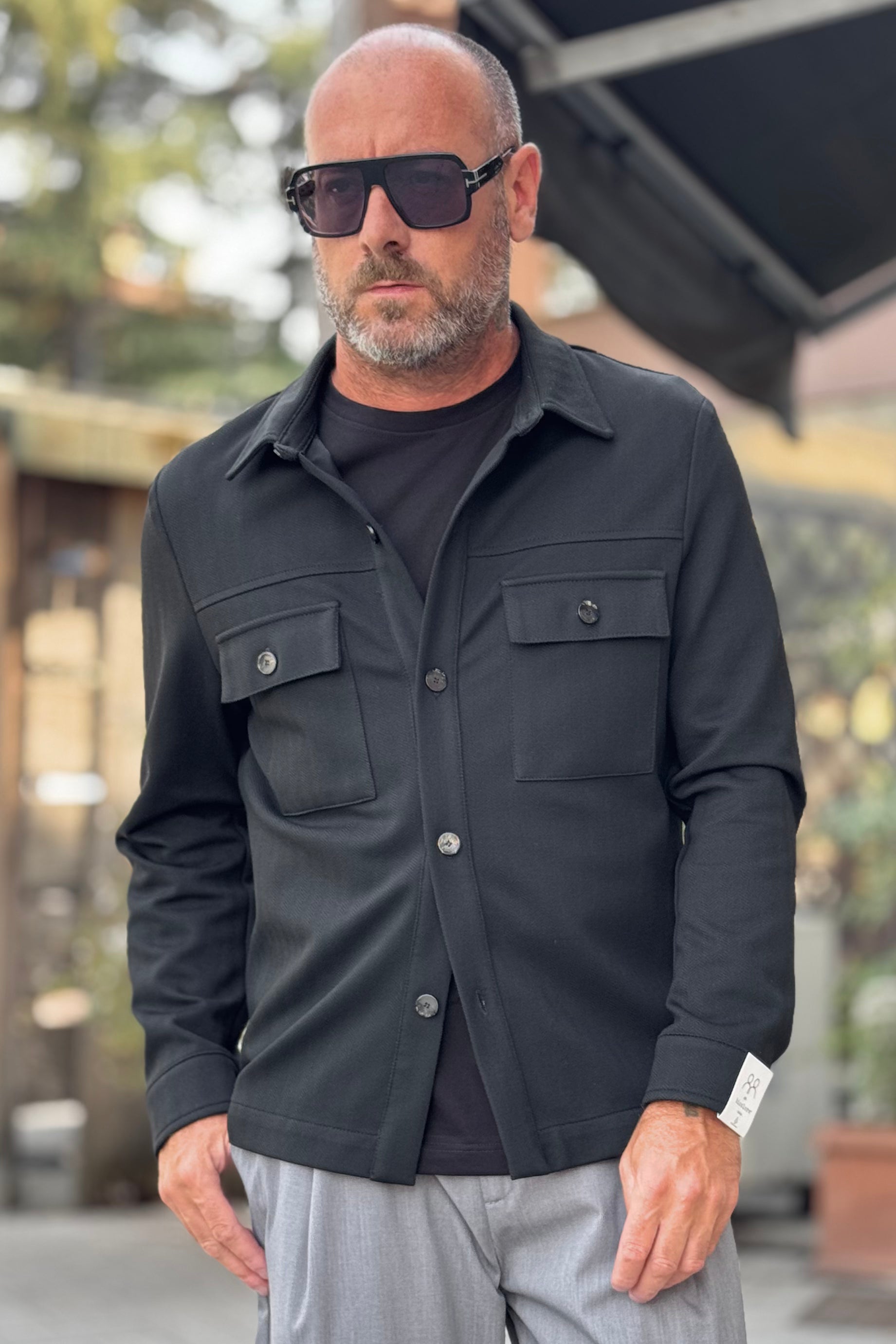 BICOLORE 7705 CAMCIA CON TASCHE DISPONIBILE IN 2 COLORI