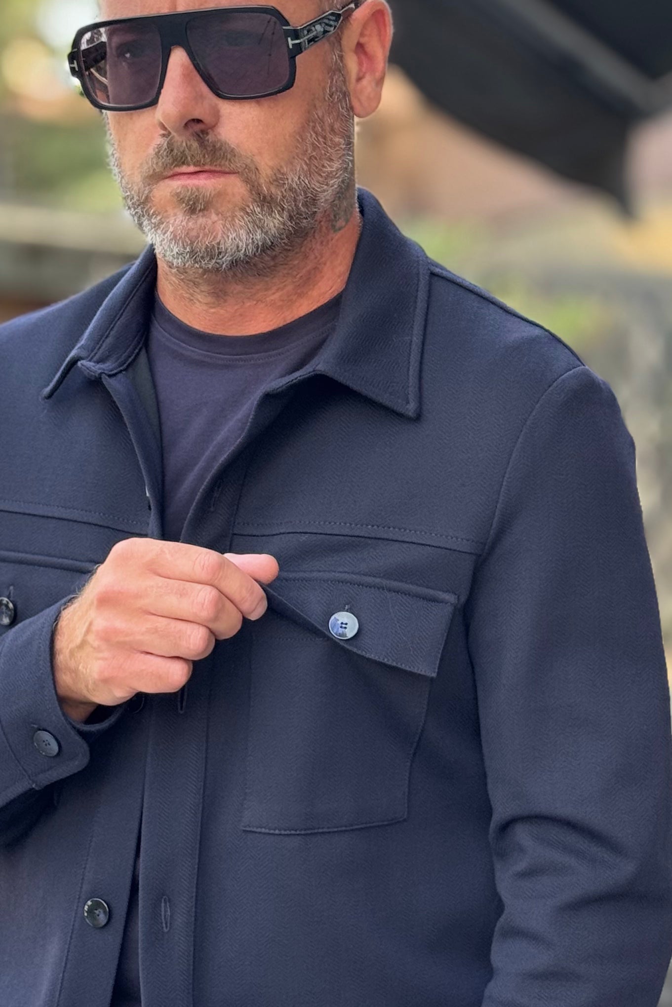 BICOLORE 7705 CAMCIA CON TASCHE DISPONIBILE IN 2 COLORI