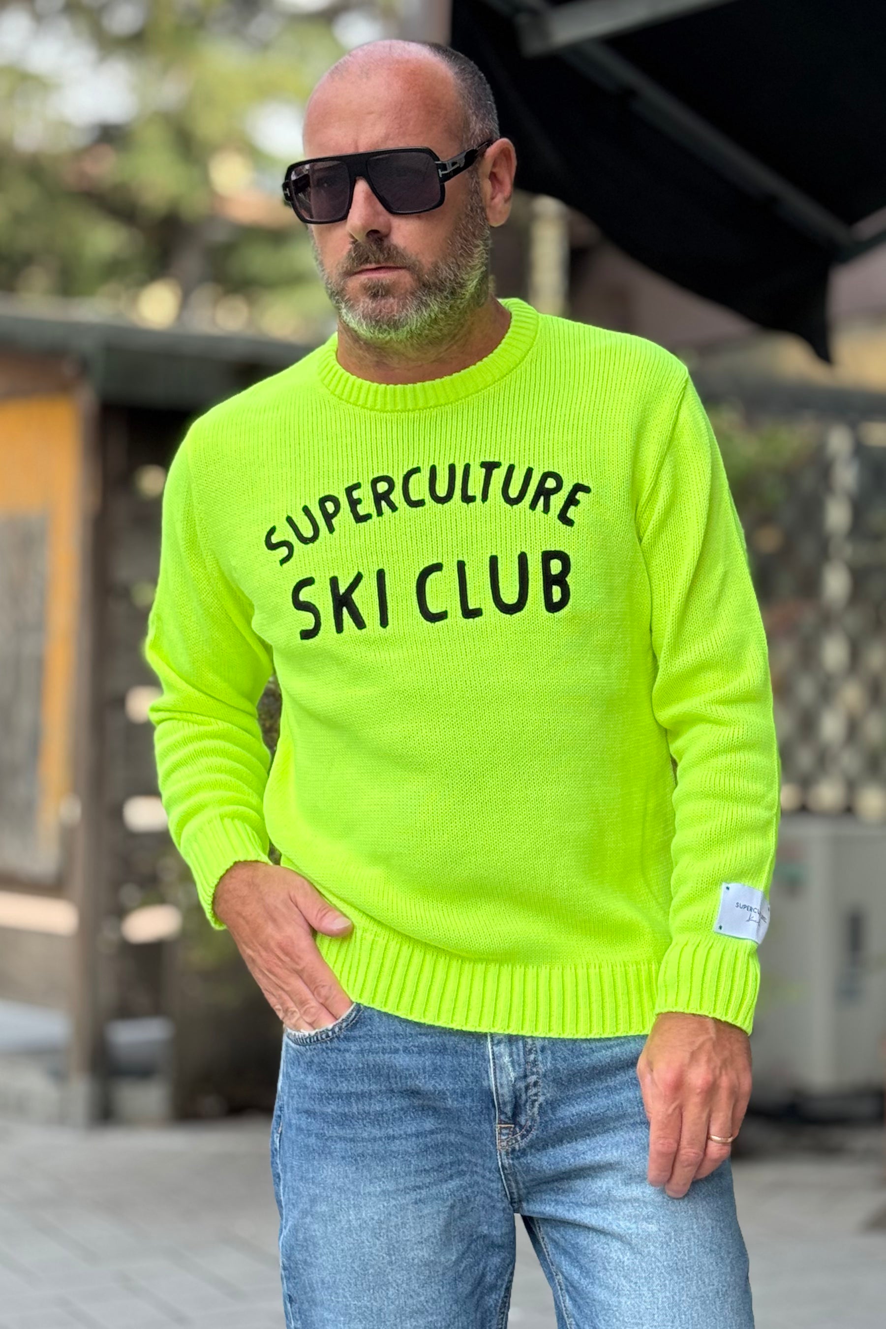 SUPERCULTURE SKY CLUB AK5015 MAGLIA GIROCOLLO