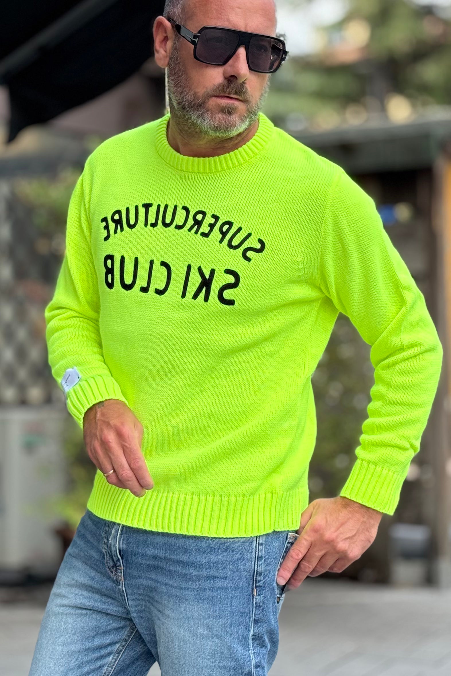 SUPERCULTURE SKY CLUB AK5015 MAGLIA GIROCOLLO