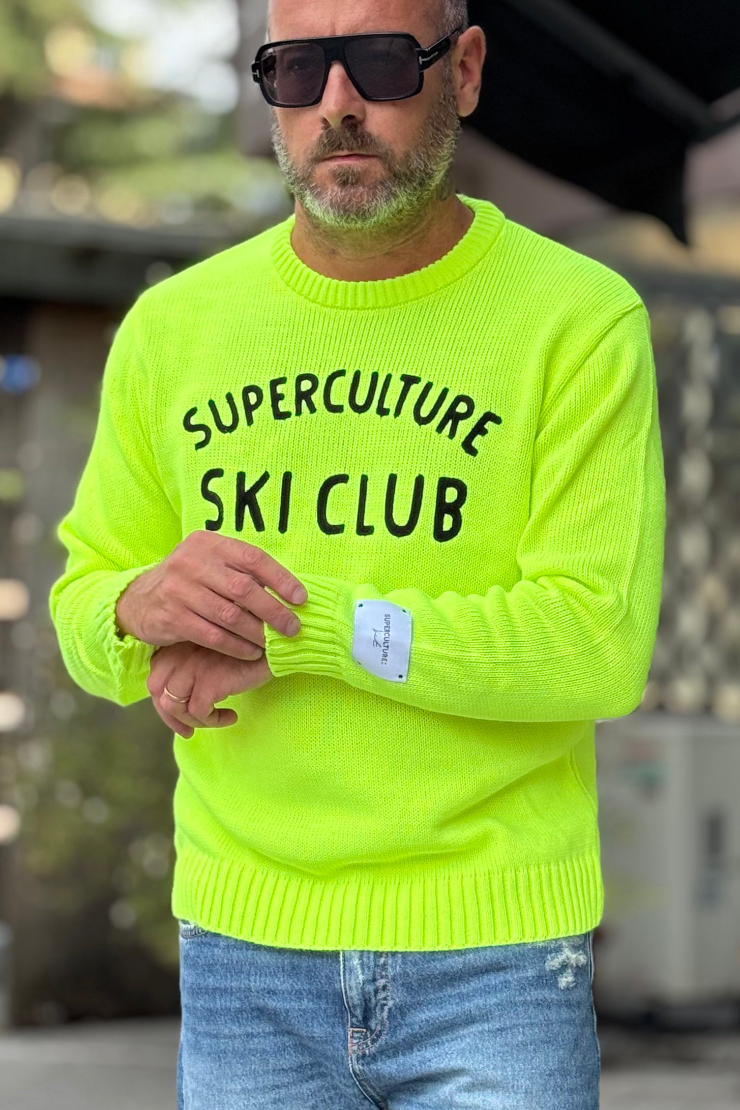SUPERCULTURE SKY CLUB AK5015 MAGLIA GIROCOLLO