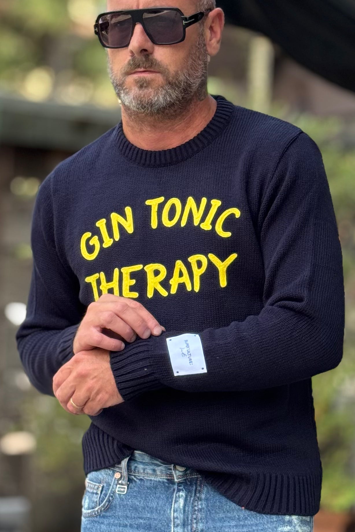 SUPERCULTURE GIN TONIC THERAPY AK5003 MAGLIA GIROCOLLO
