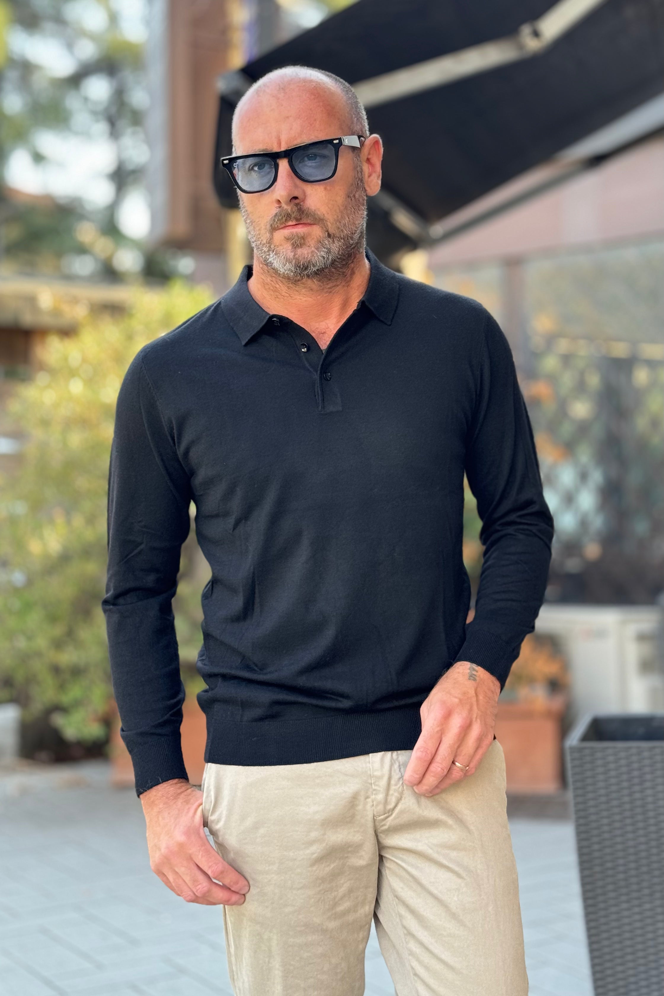 TELAMIRA POLO EXTRAFINE IN LANA DISPONIBILE IN 4 COLORI