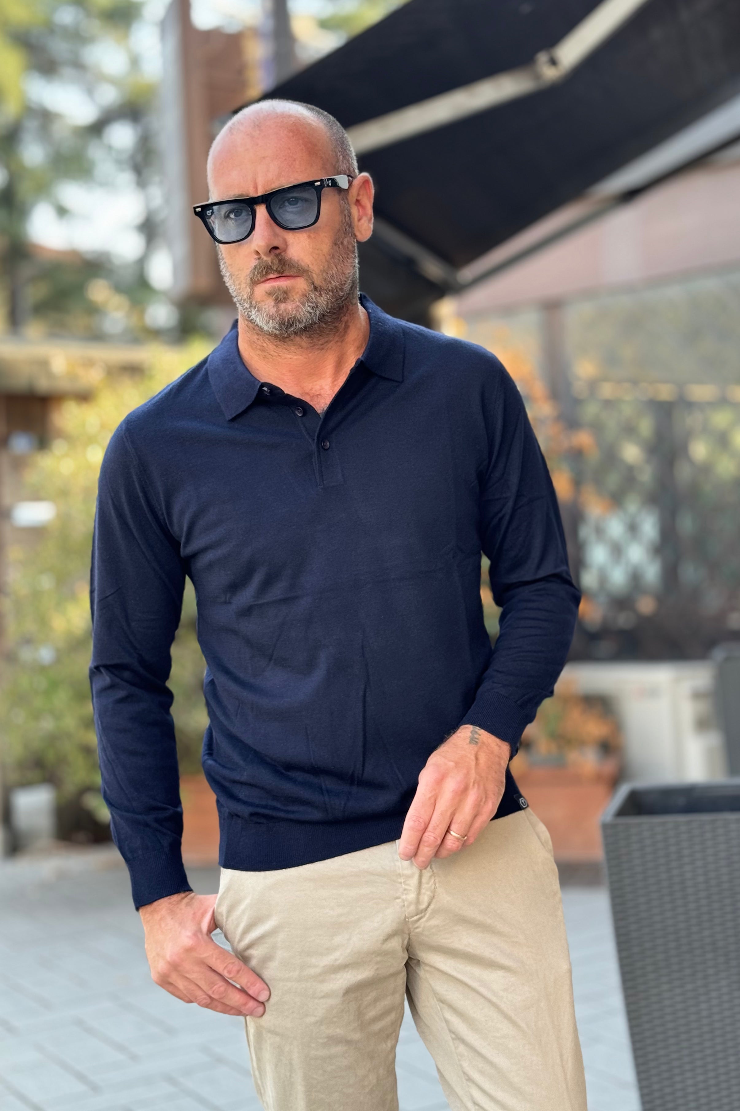 TELAMIRA POLO EXTRAFINE IN LANA DISPONIBILE IN 4 COLORI