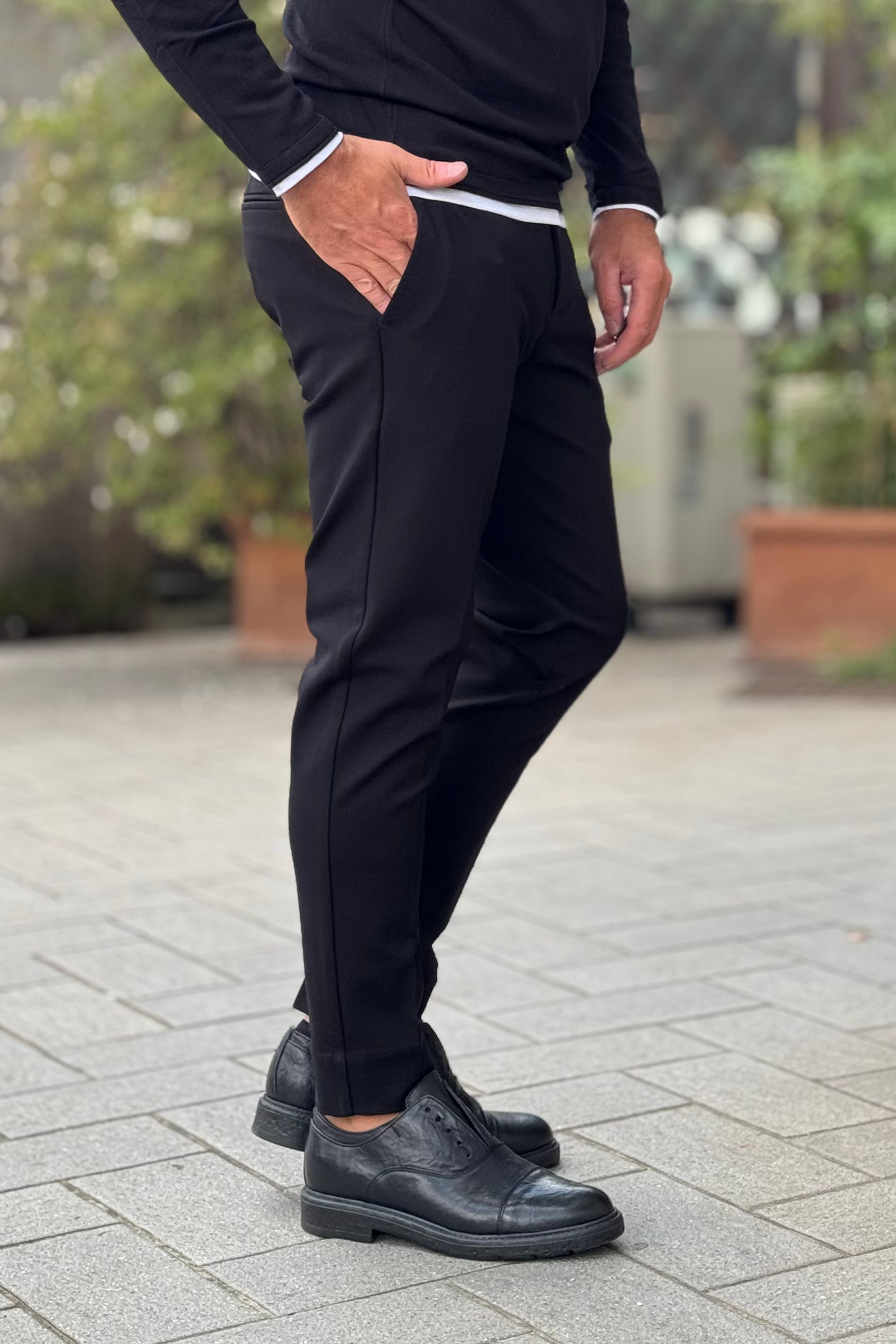 WHY NOT BRAND BOGART PANTALONE IN PUNTO MILANO DISPONIBILE IN 2 COLORI - Mania Fashion Clothing