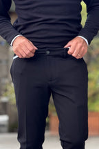WHY NOT BRAND BOGART PANTALONE IN PUNTO MILANO DISPONIBILE IN 2 COLORI - Mania Fashion Clothing