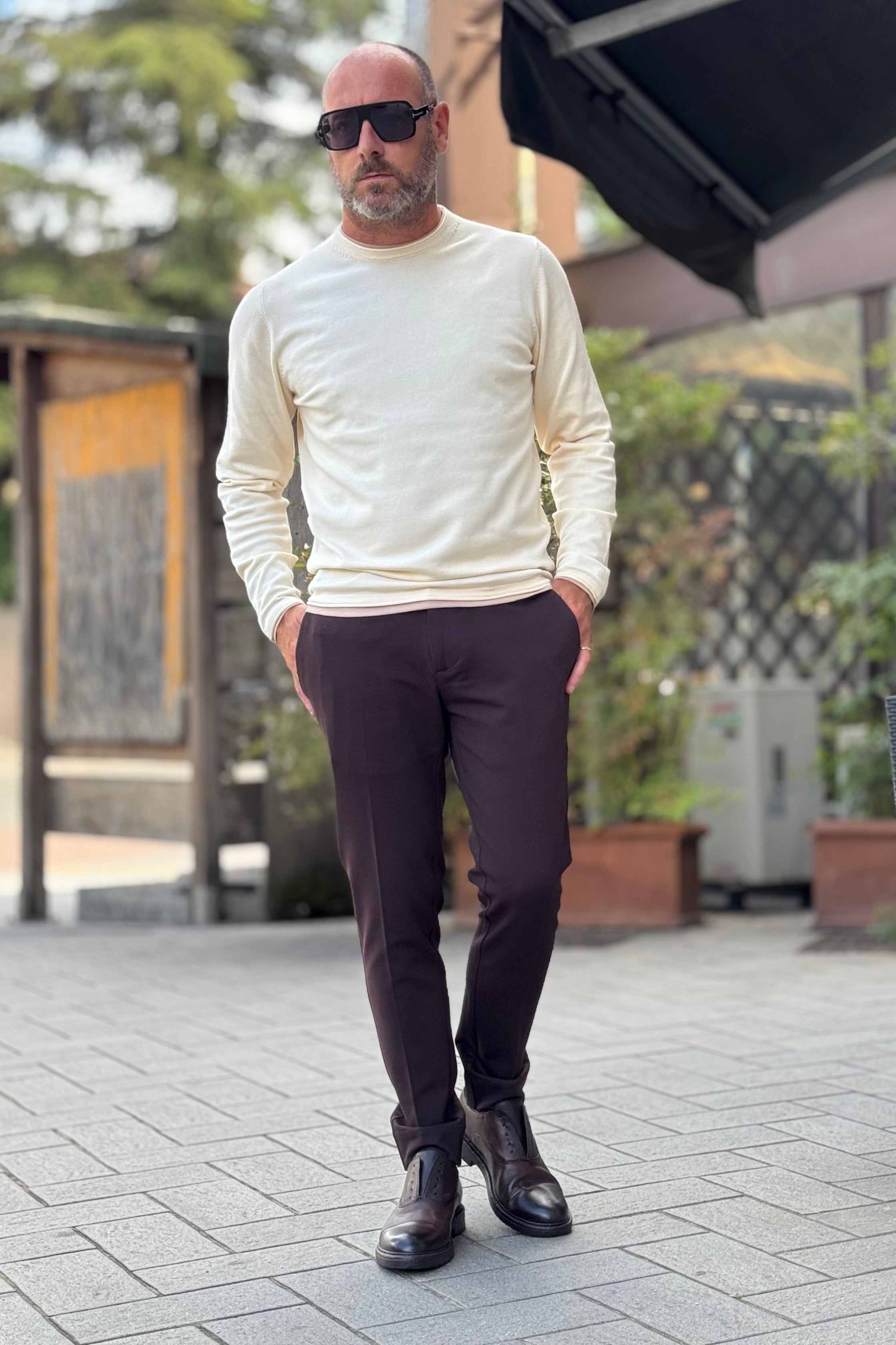 WHY NOT BRAND BOGART PANTALONE IN PUNTO MILANO DISPONIBILE IN 3 COLORI