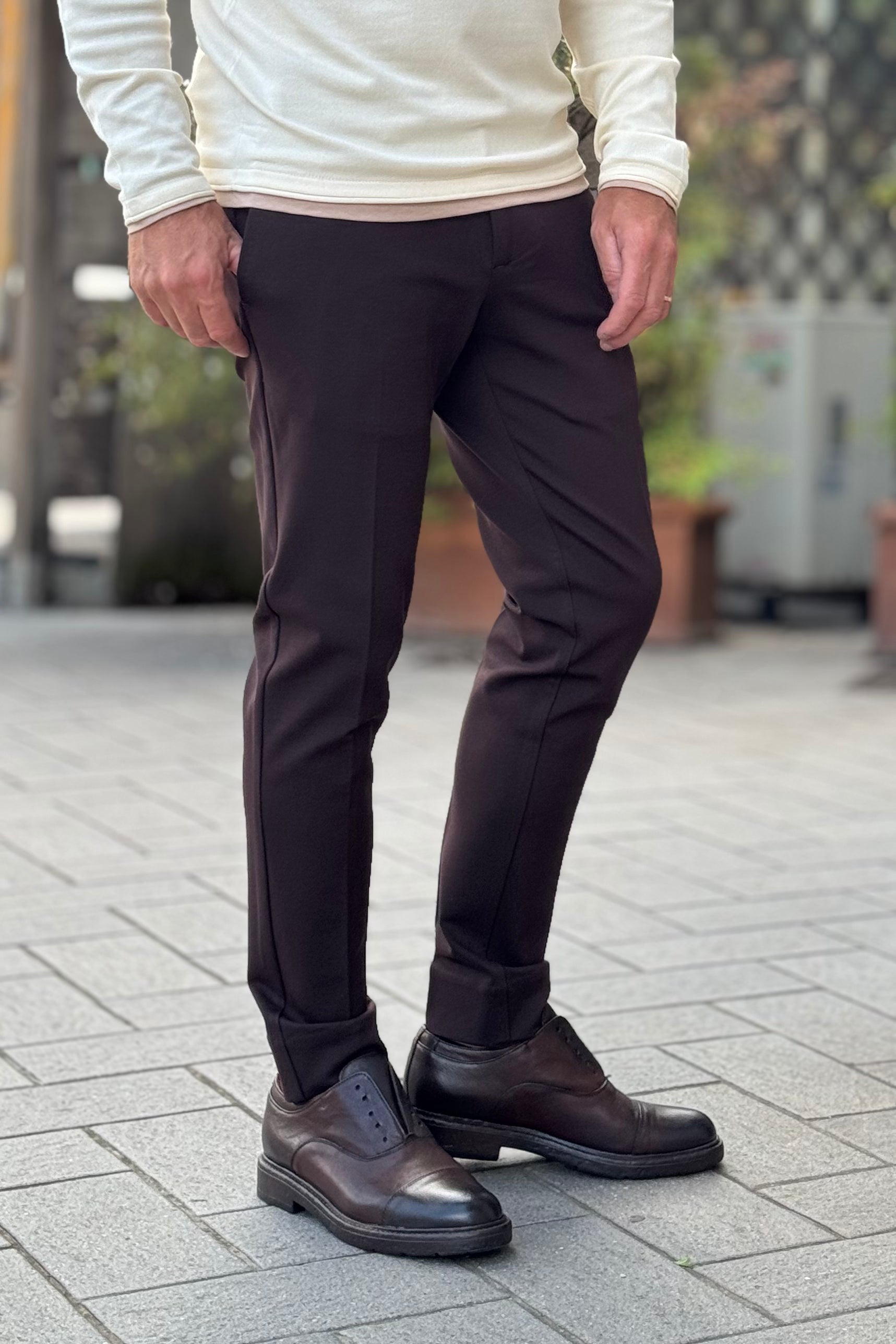 WHY NOT BRAND BOGART PANTALONE IN PUNTO MILANO DISPONIBILE IN 3 COLORI