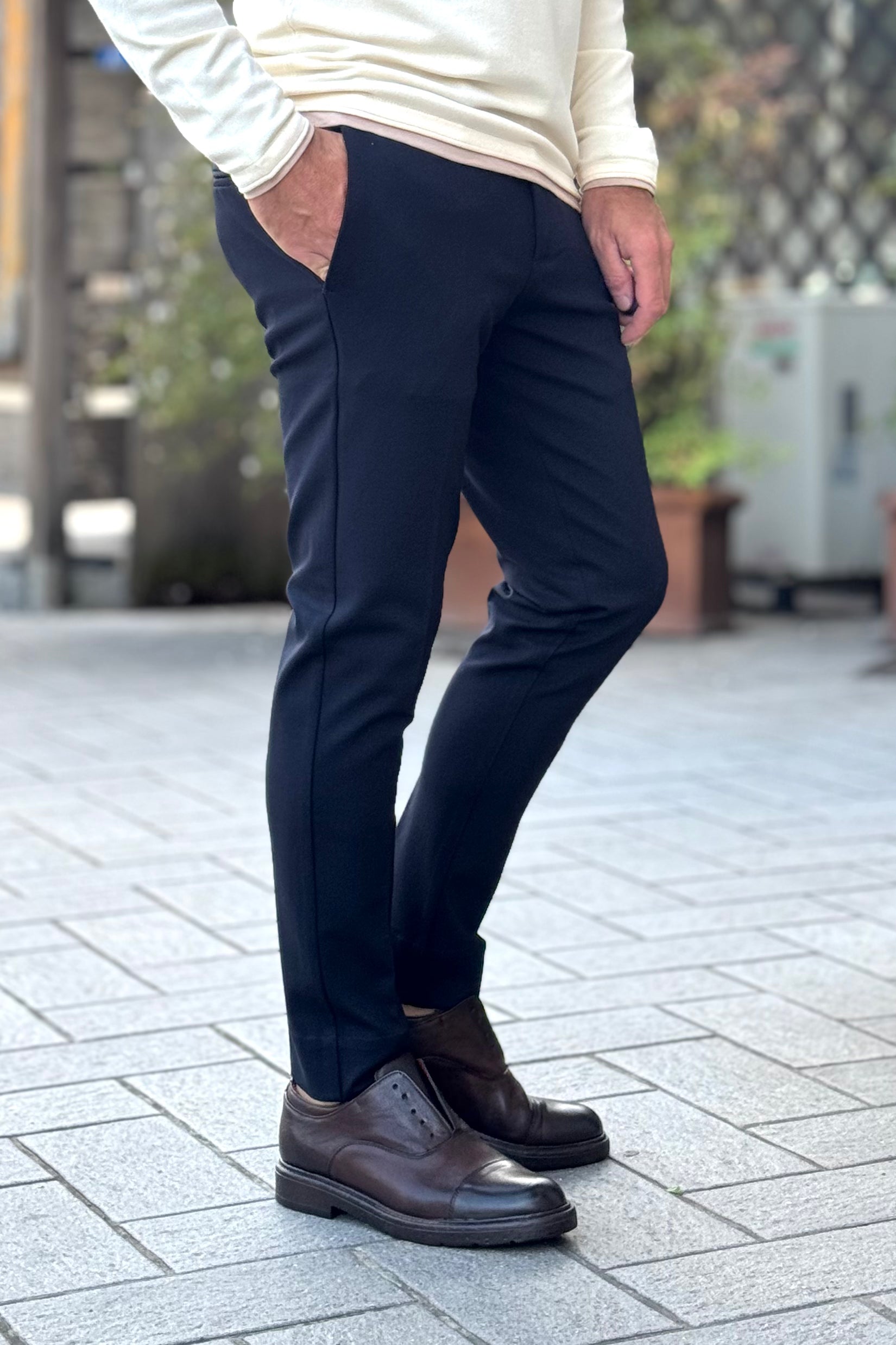 WHY NOT BRAND BOGART PANTALONE IN PUNTO MILANO DISPONIBILE IN 2 COLORI - Mania Fashion Clothing