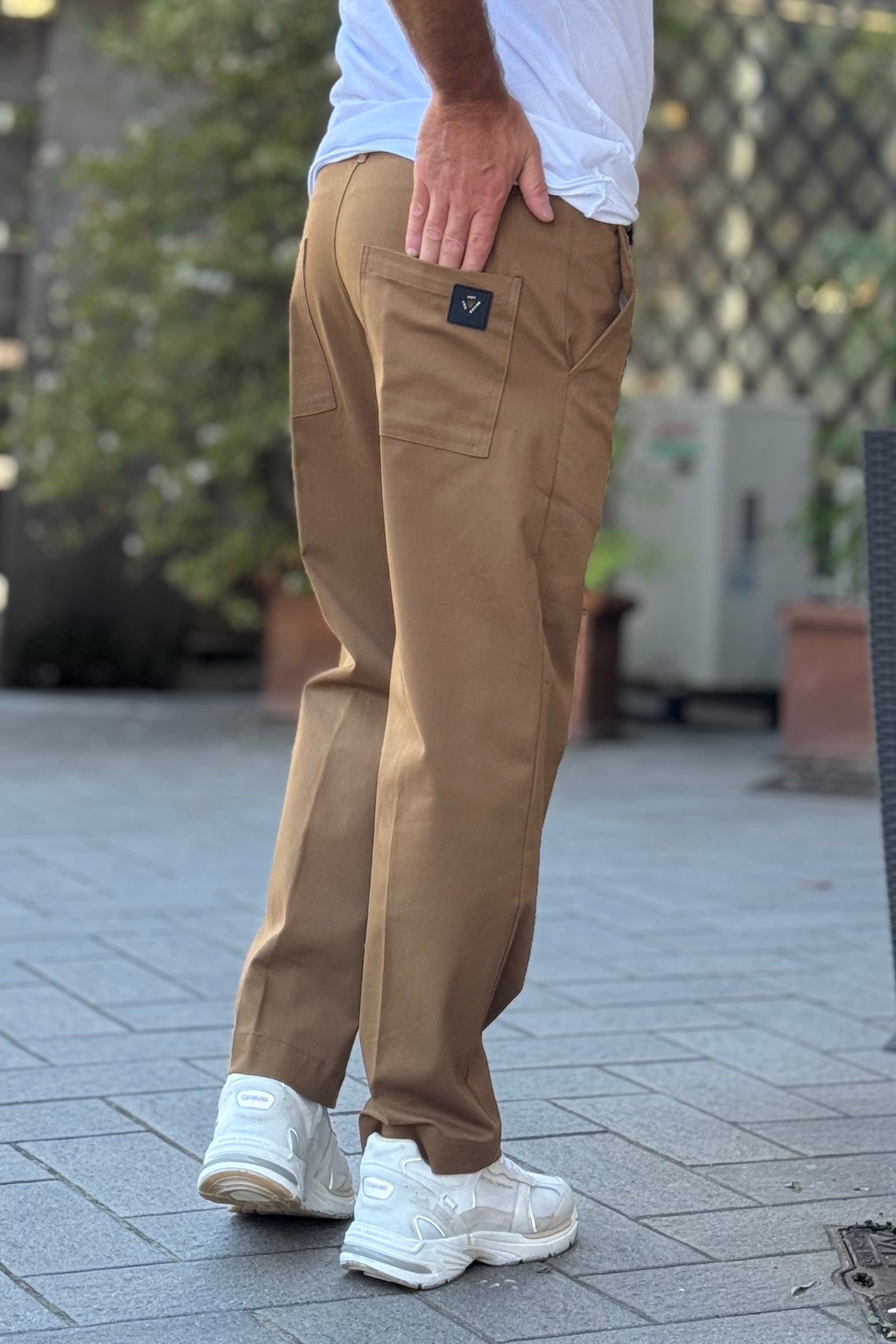 WHY NOT BRAND ABBINATO IN COTONE COLORE TABACCO