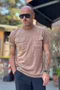 ANIMA TSHIRT TASCHE FRONTALI COLORE BISCOTTO