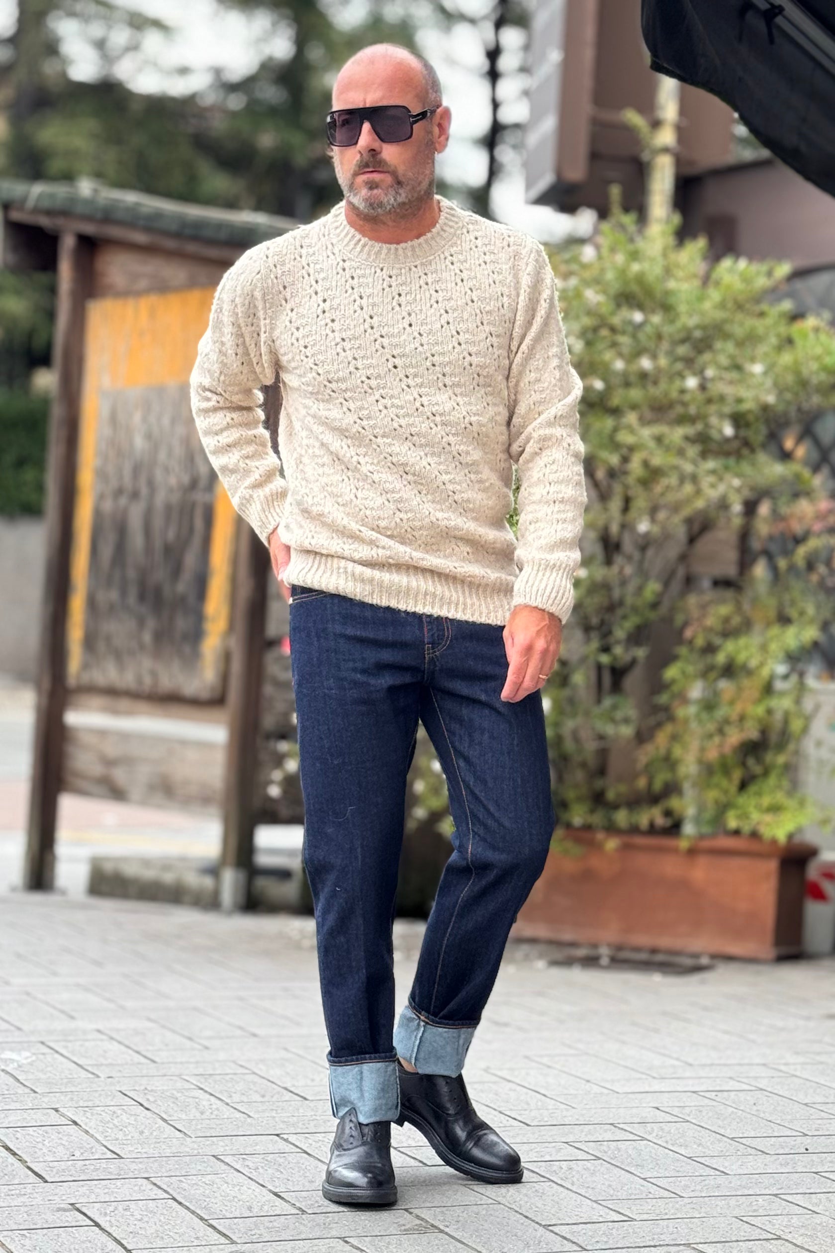 DANIELE ALESSANDRINI M043 MAGLIA GIROCOLLO DISPONIBILE IN 2 COLORI