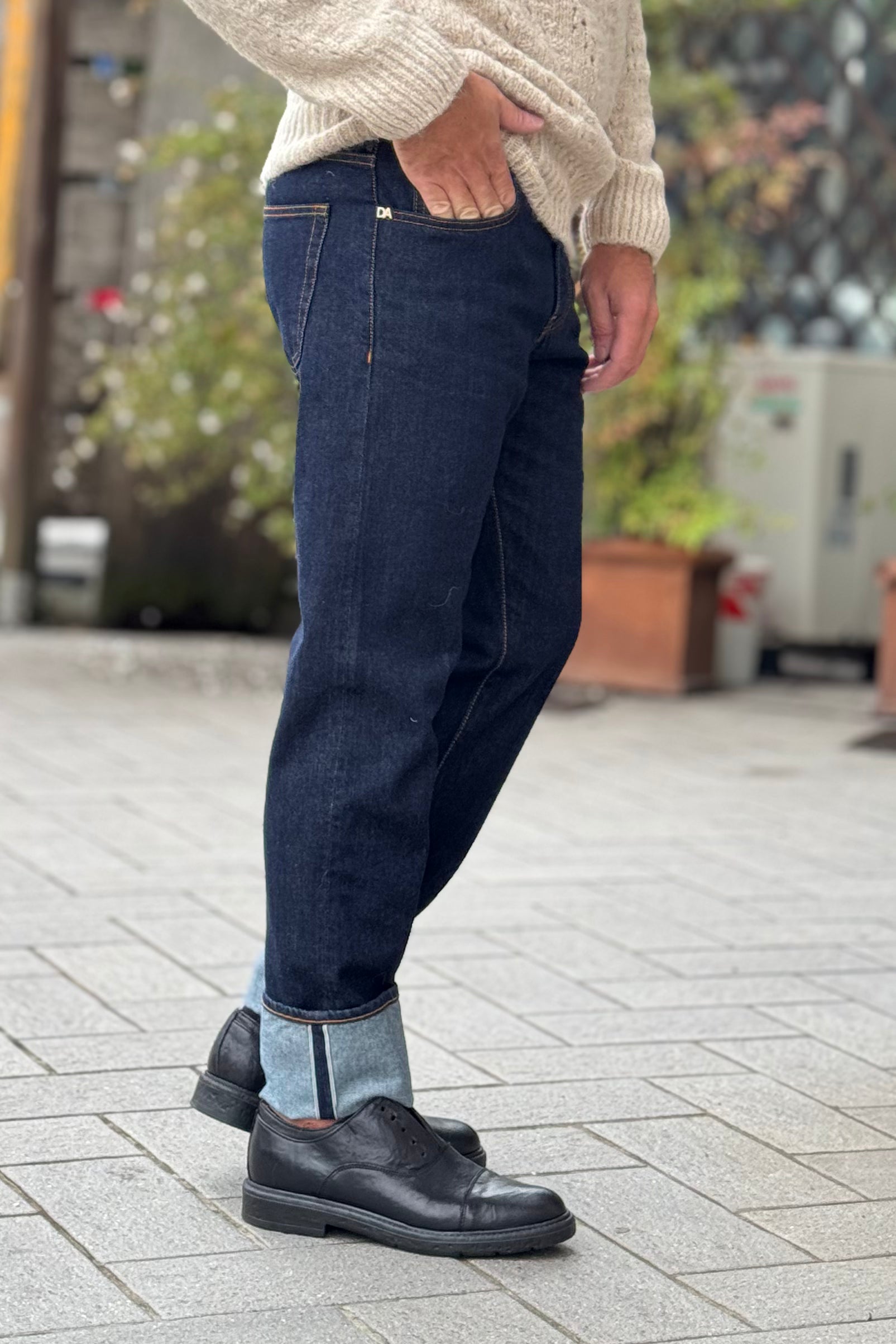 DANIELE ALESSANDRINI D001 JEANS CIMOSA REGULAR BLU SCURO