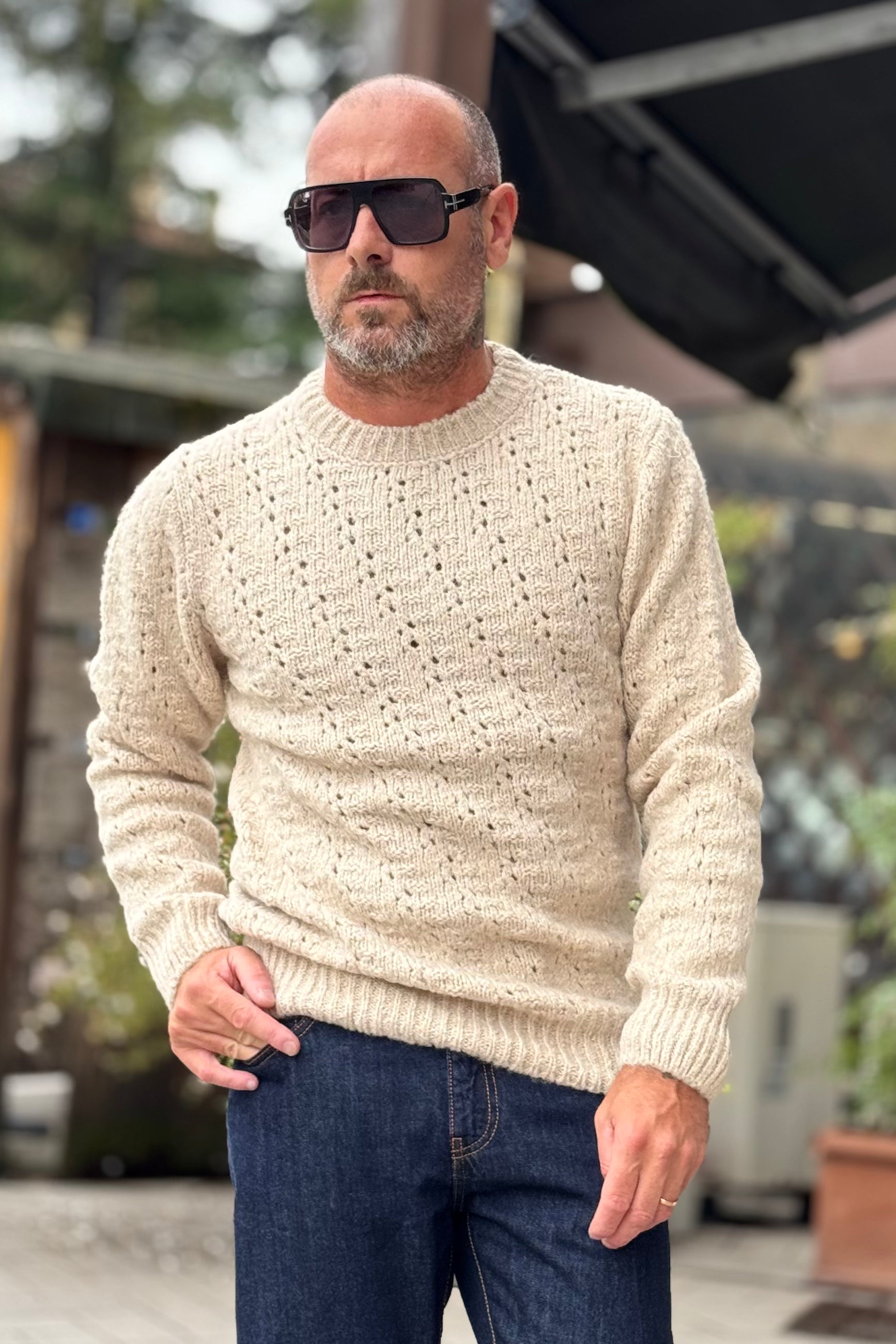 DANIELE ALESSANDRINI M043 MAGLIA GIROCOLLO DISPONIBILE IN 2 COLORI