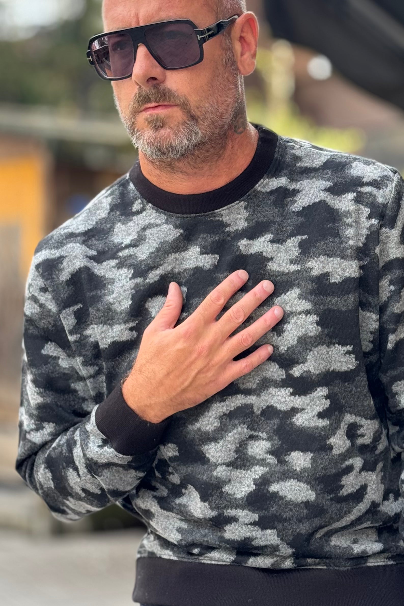 DANIELE ALESSANDRINI F103 FELPA MIMETICA