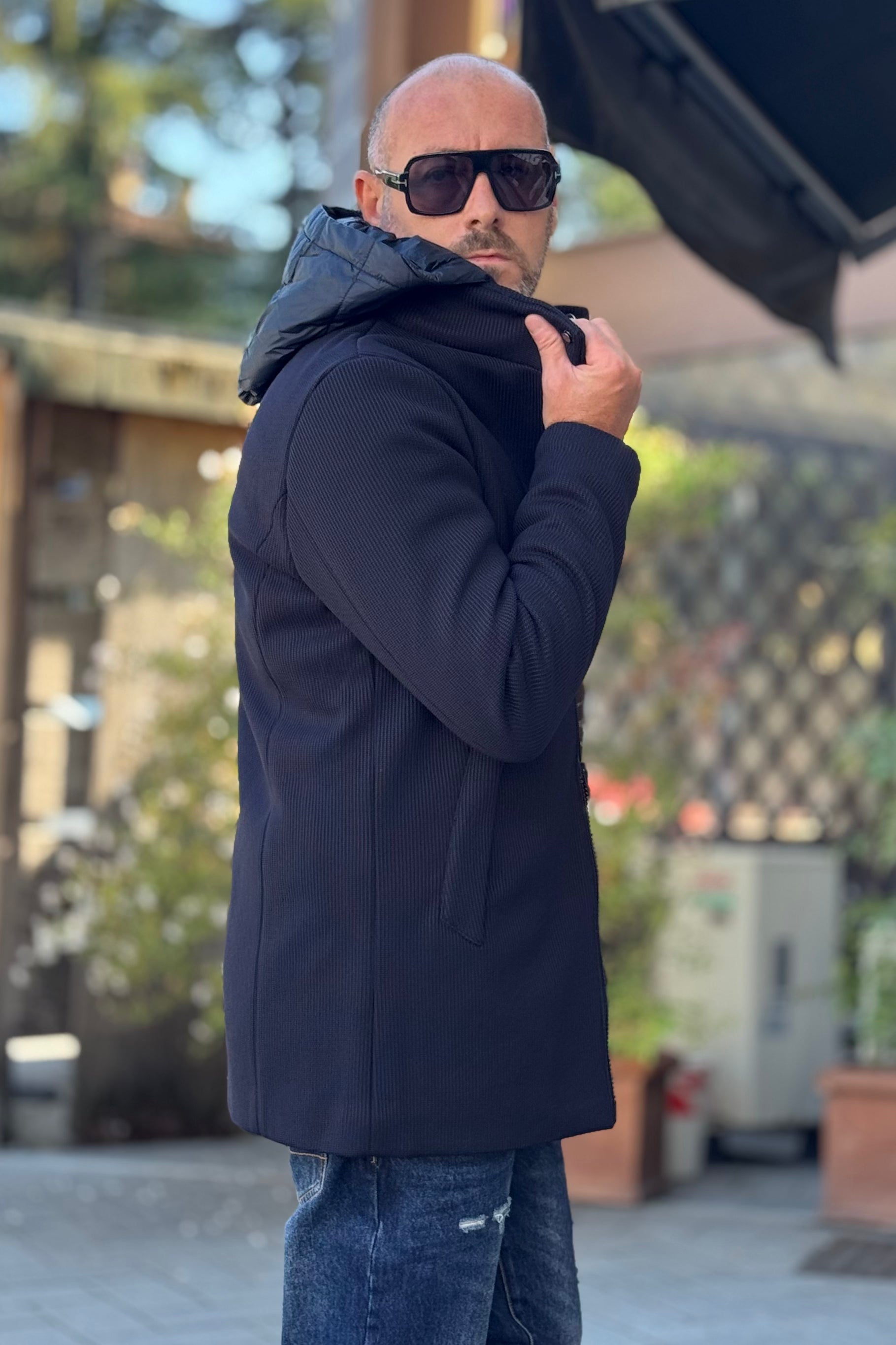 TELAMIRA WTG05128 PARKA IN TESSUTO CON CAPPUCCIO STACCABILE DISPONIBILE IN 2 COLORI