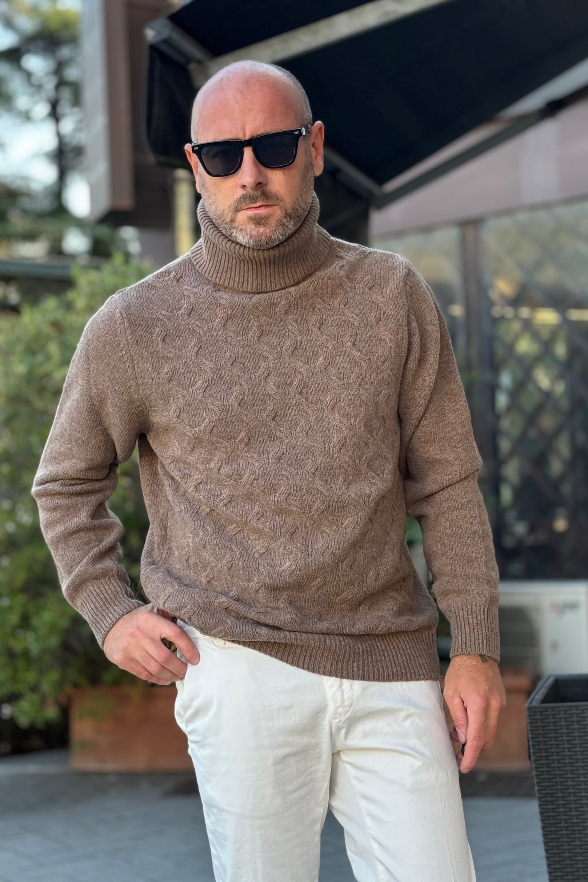 TELAMIRA MAGLIA COLLO ALTO IN CASHMERE DISPONIBILE IN 4 COLORI