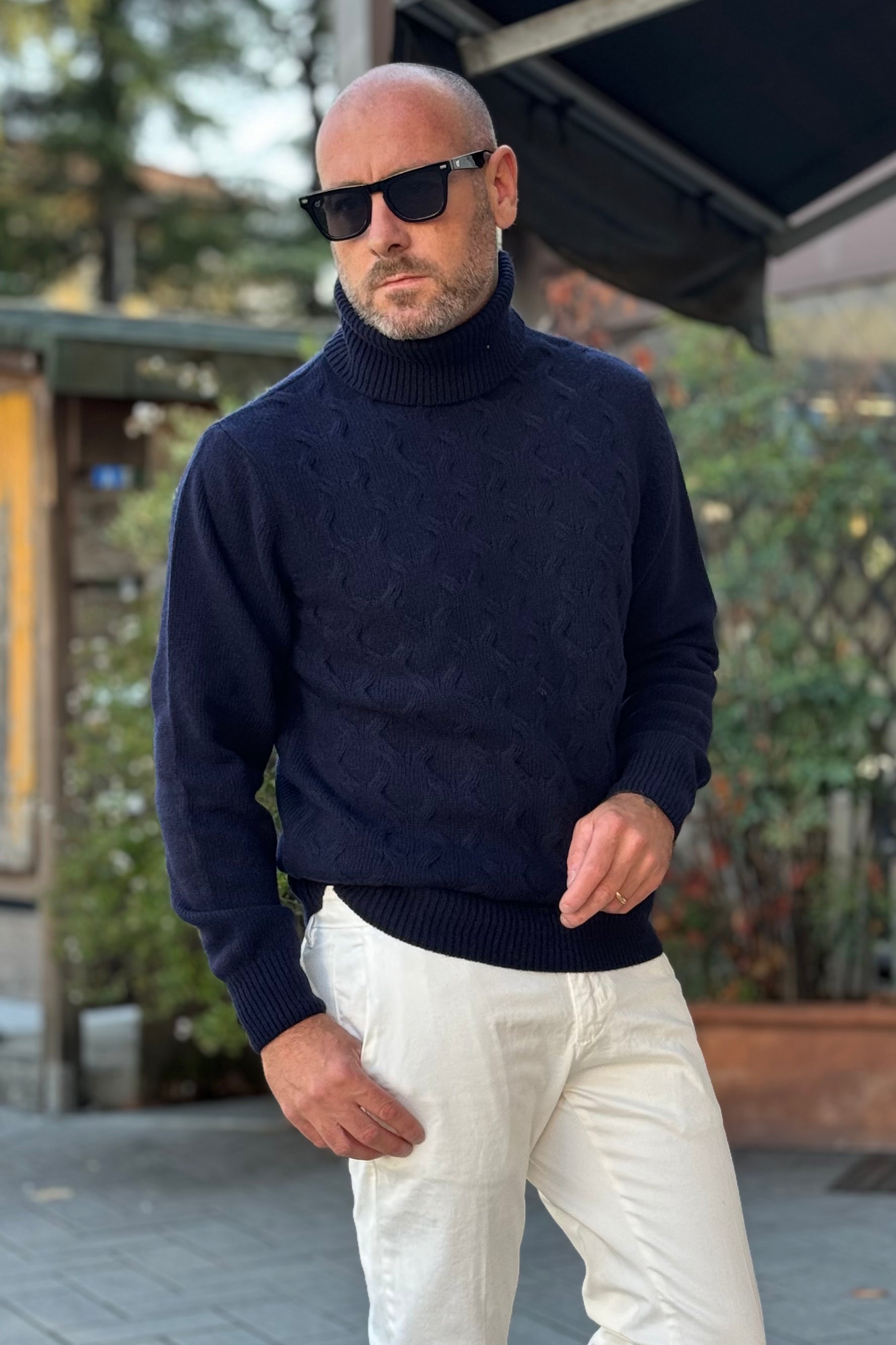 TELAMIRA MAGLIA COLLO ALTO IN CASHMERE DISPONIBILE IN 4 COLORI