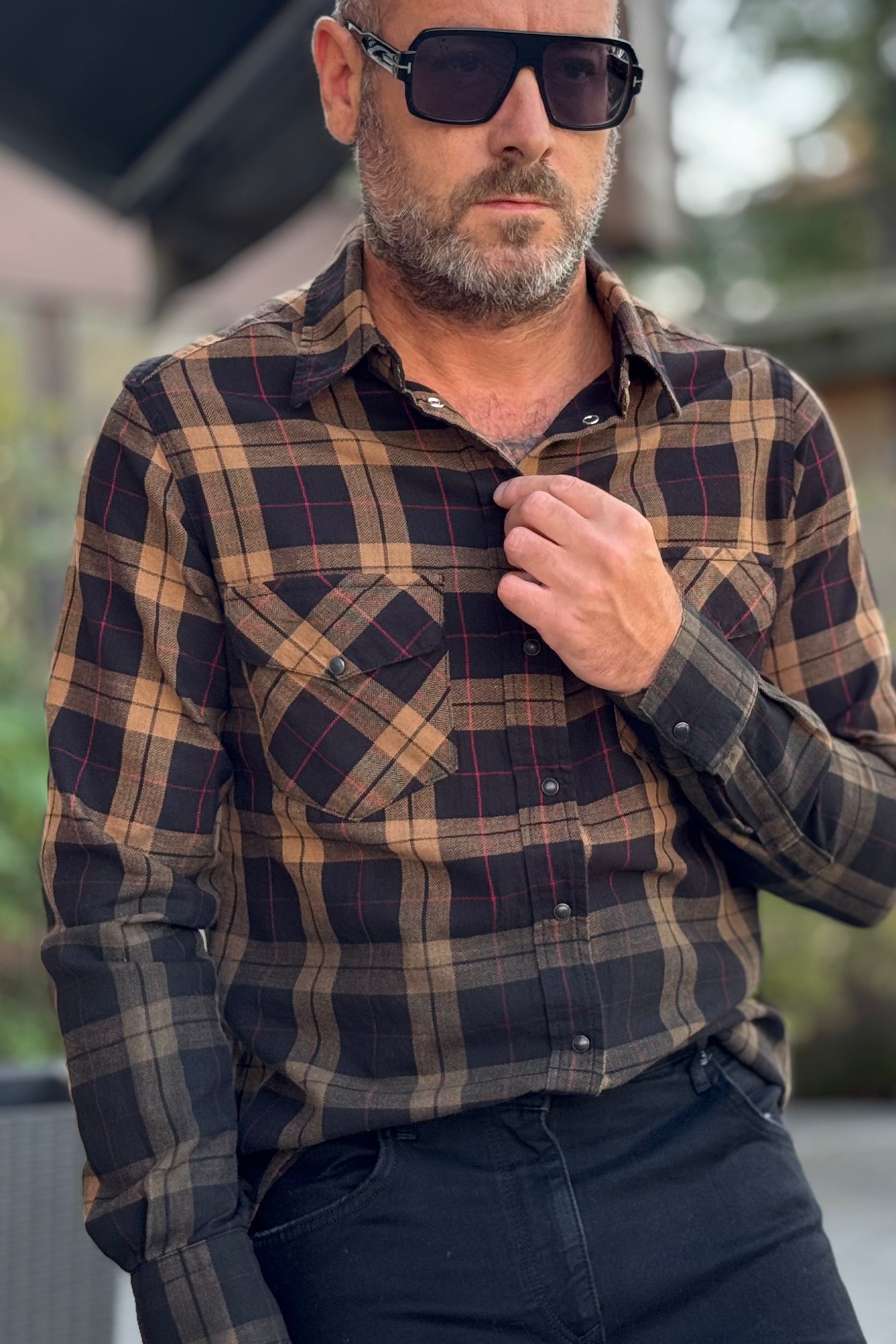 EN AVANCE CAMICIA QUADRI DELAVEE' DISPONIBILE IN DUE COLORI