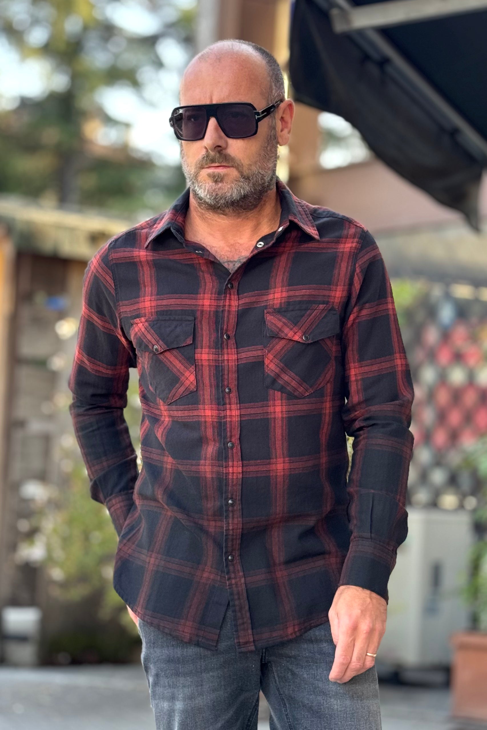 EN AVANCE CAMICIA QUADRI DELAVEE' DISPONIBILE IN DUE COLORI