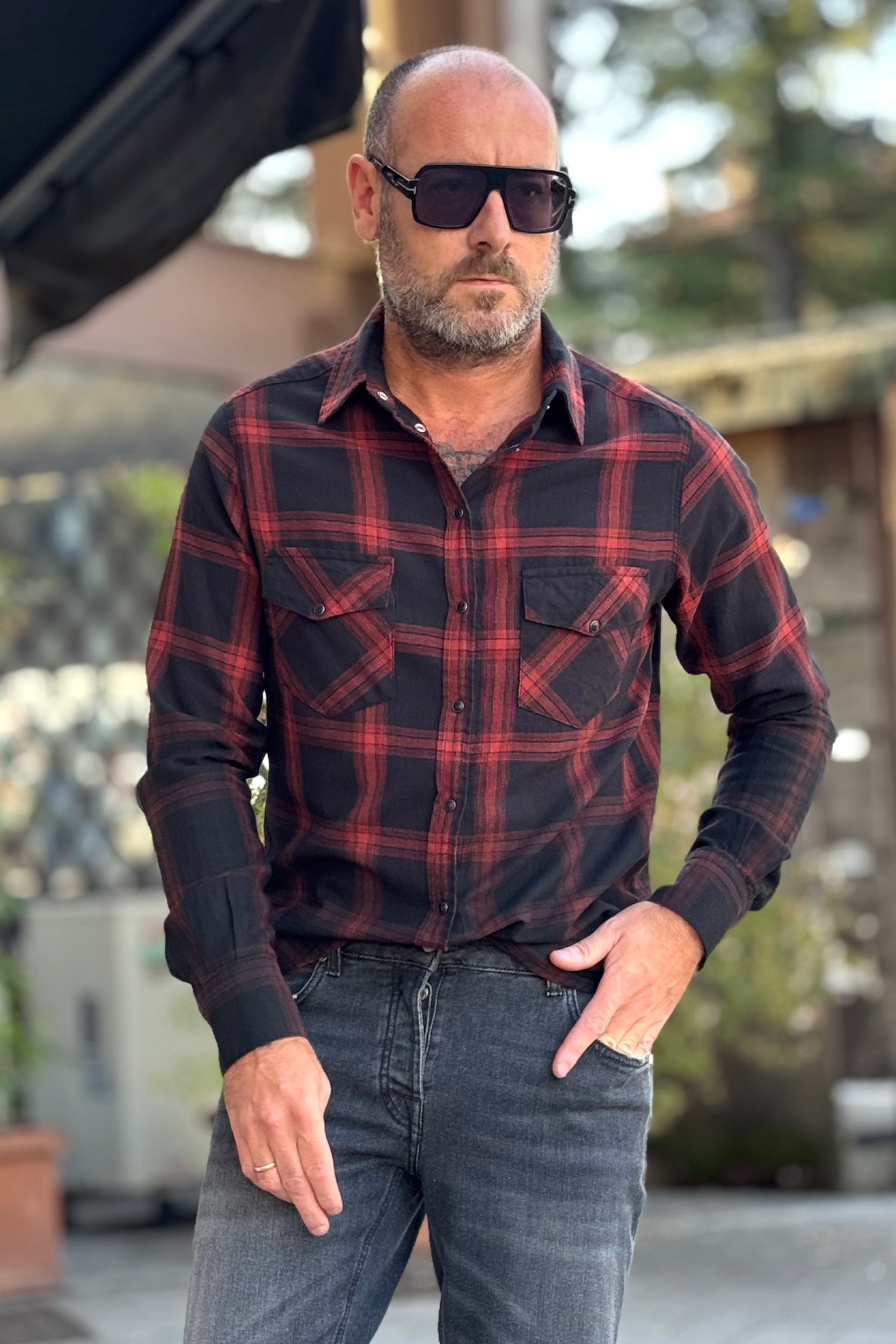 EN AVANCE CAMICIA QUADRI DELAVEE' DISPONIBILE IN DUE COLORI