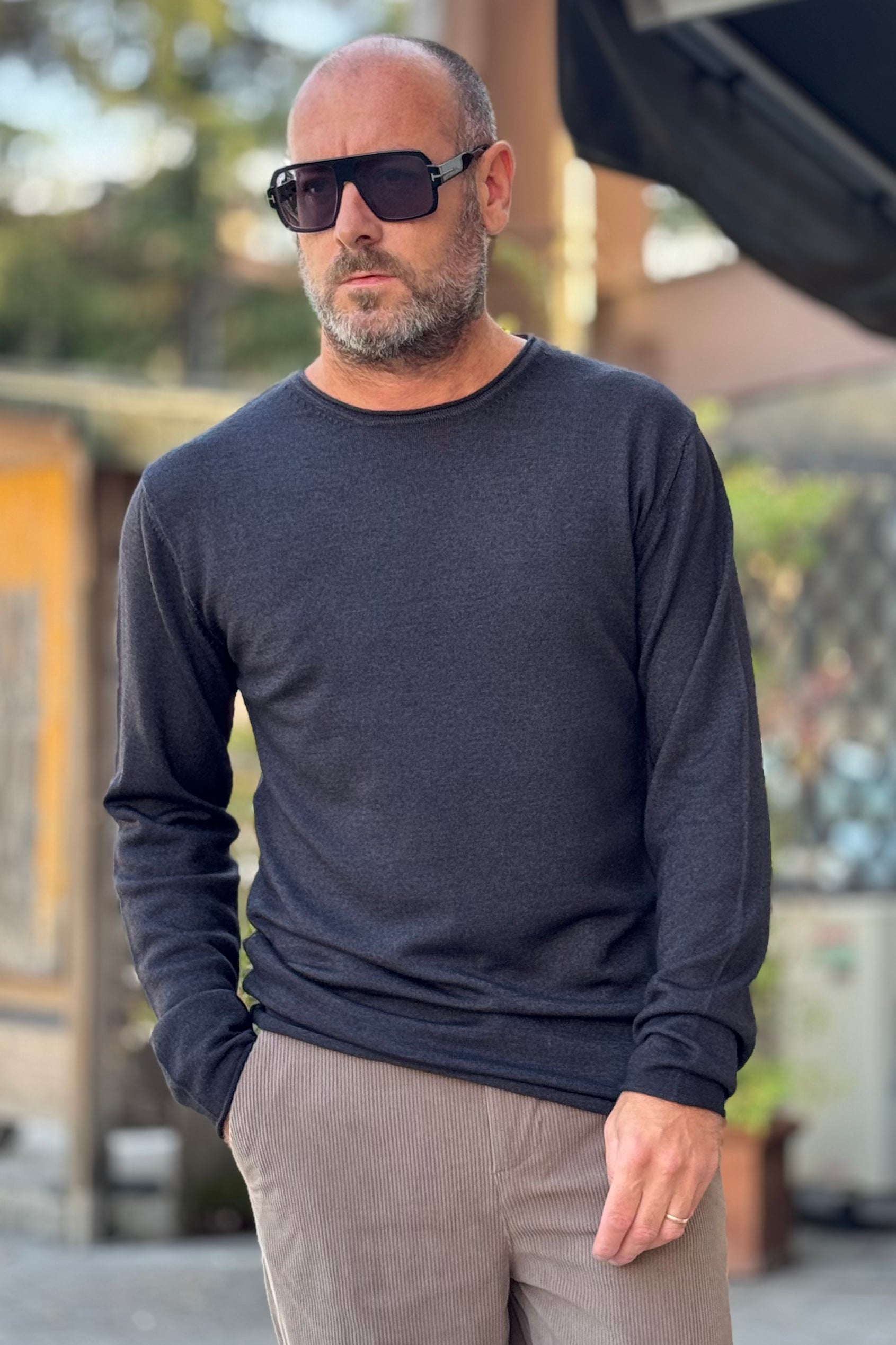 DANIELE FIESOLI GIROCOLLO LOOSE FIT DISPONIBILE IN 2 COLORI