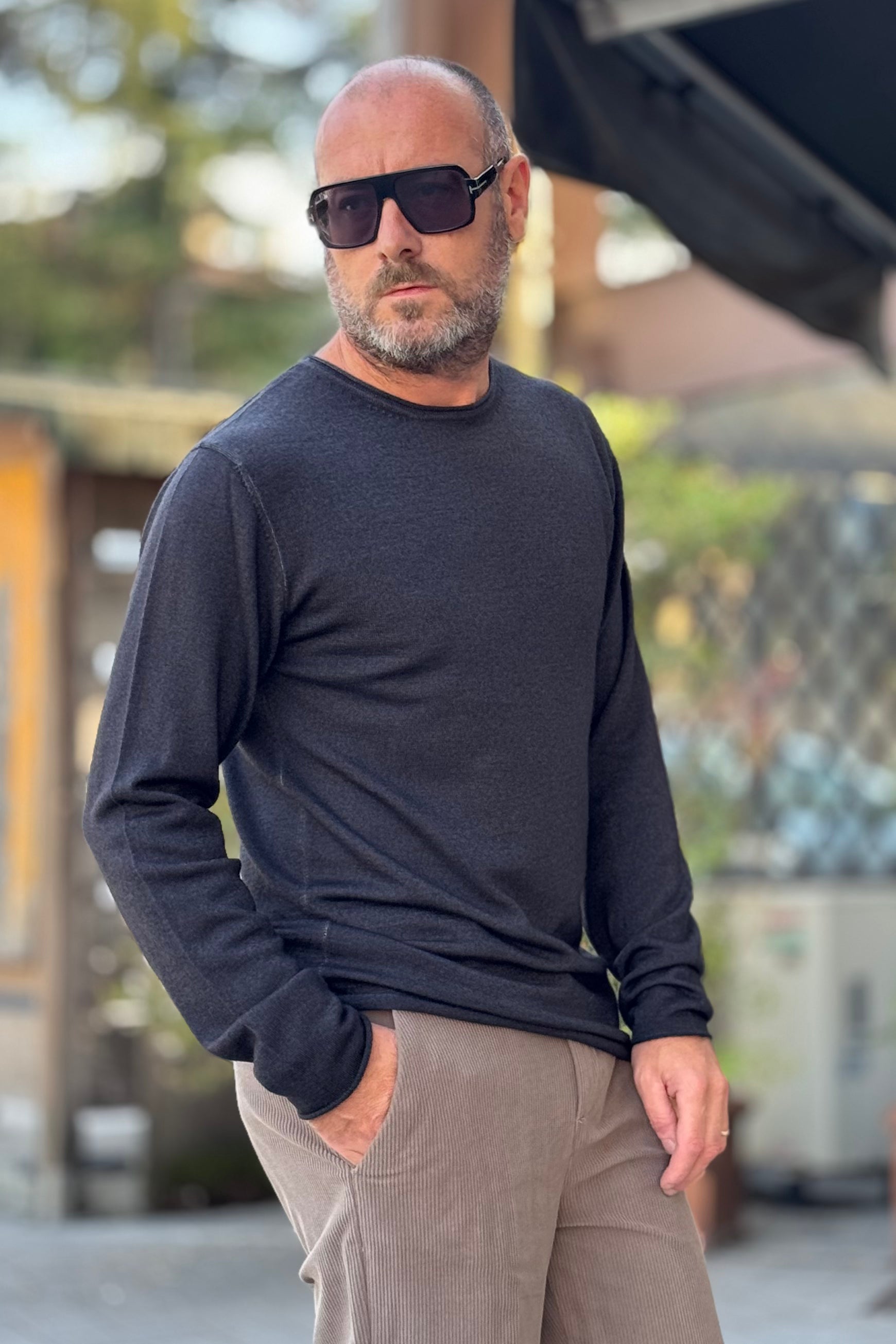 DANIELE FIESOLI GIROCOLLO LOOSE FIT DISPONIBILE IN 2 COLORI