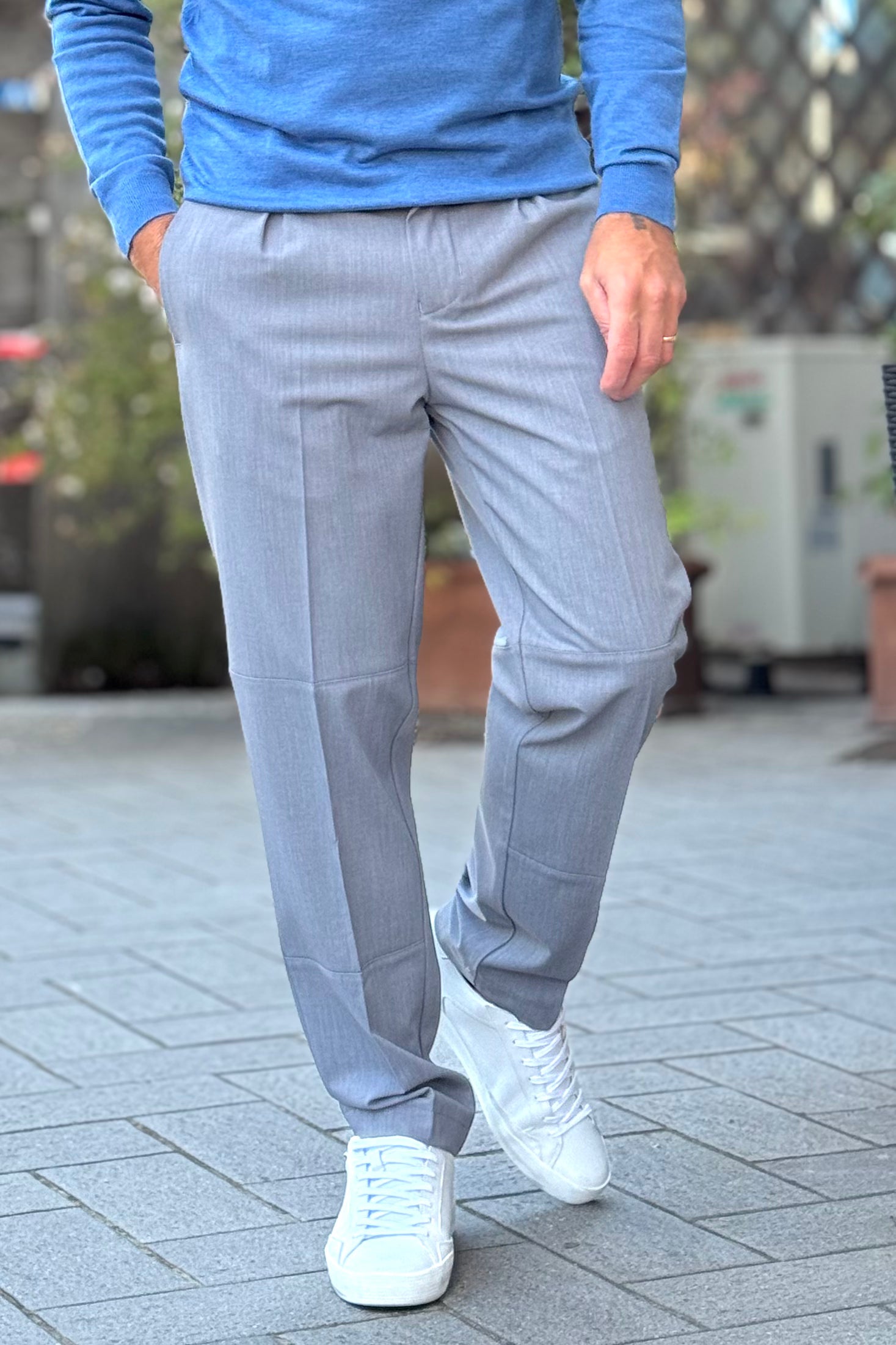 DANIELE ALESSANDRINI PANTALONE CON PINCE DISPONIBILE IN 2 COLORI