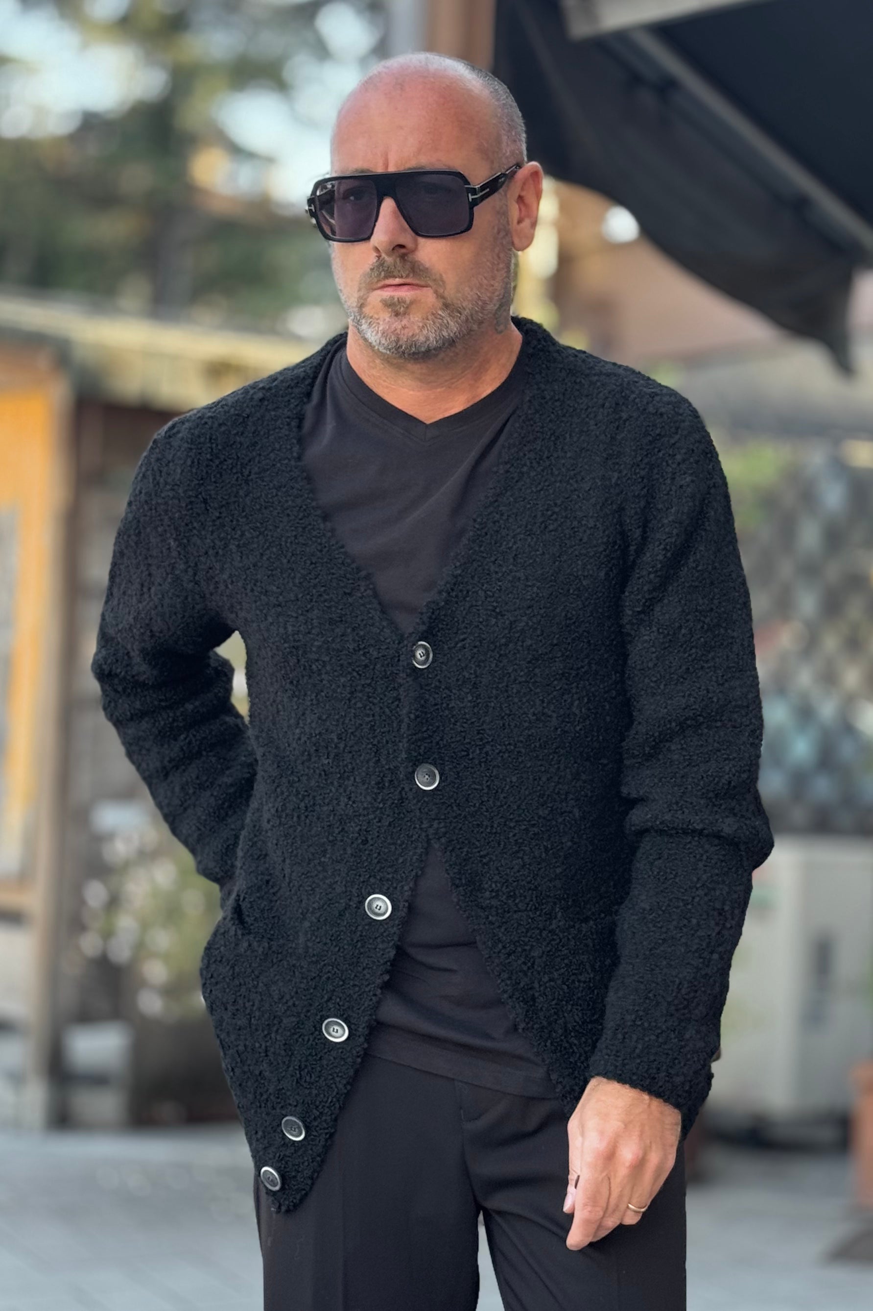 BICOLORE CARDIGAN DISPONIBILE IN 2 COLORI