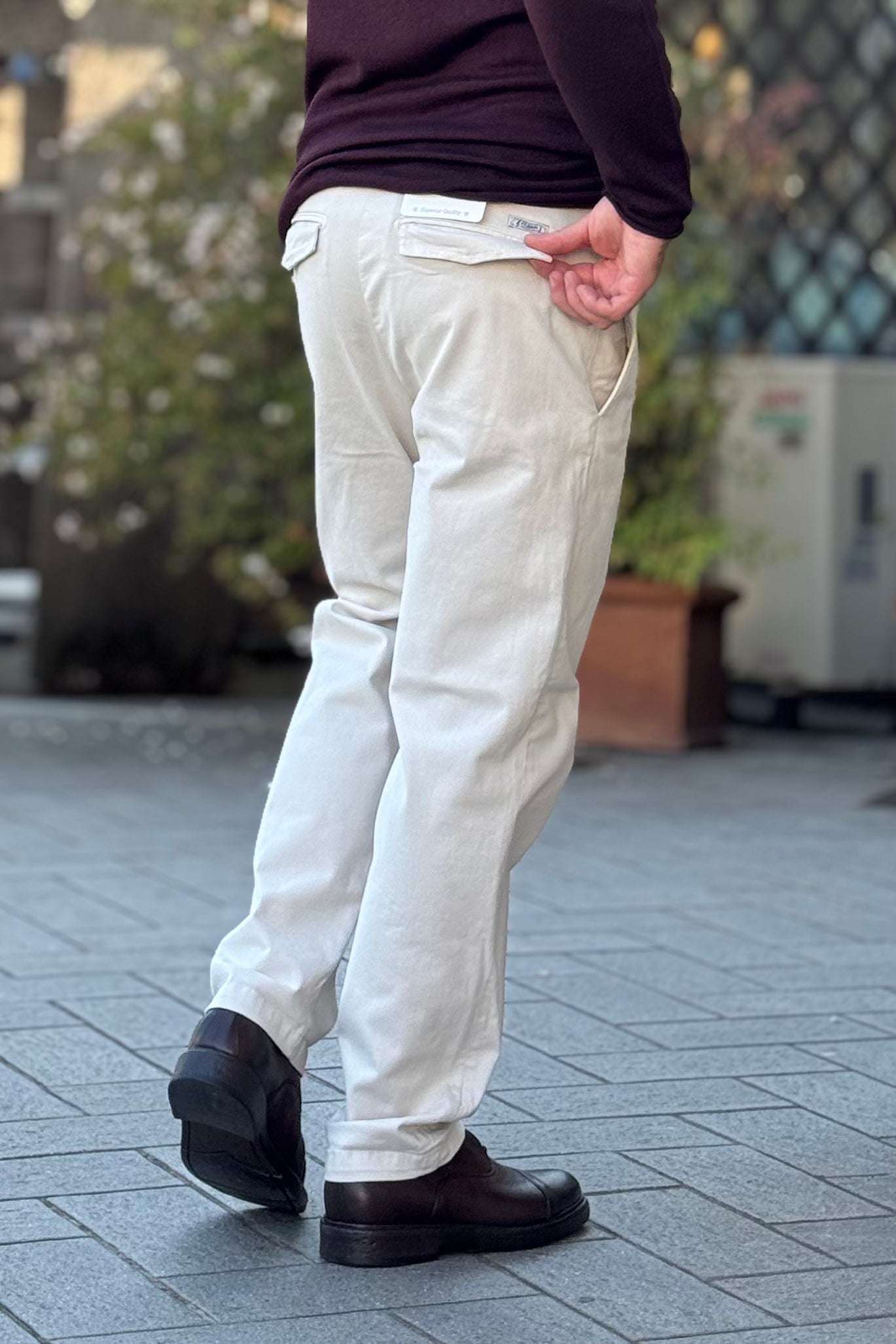 CLARK PANTALONE REGULAR IN GABARDINA TASCA AMERICA DISPONIBILE IN 2 COLORI