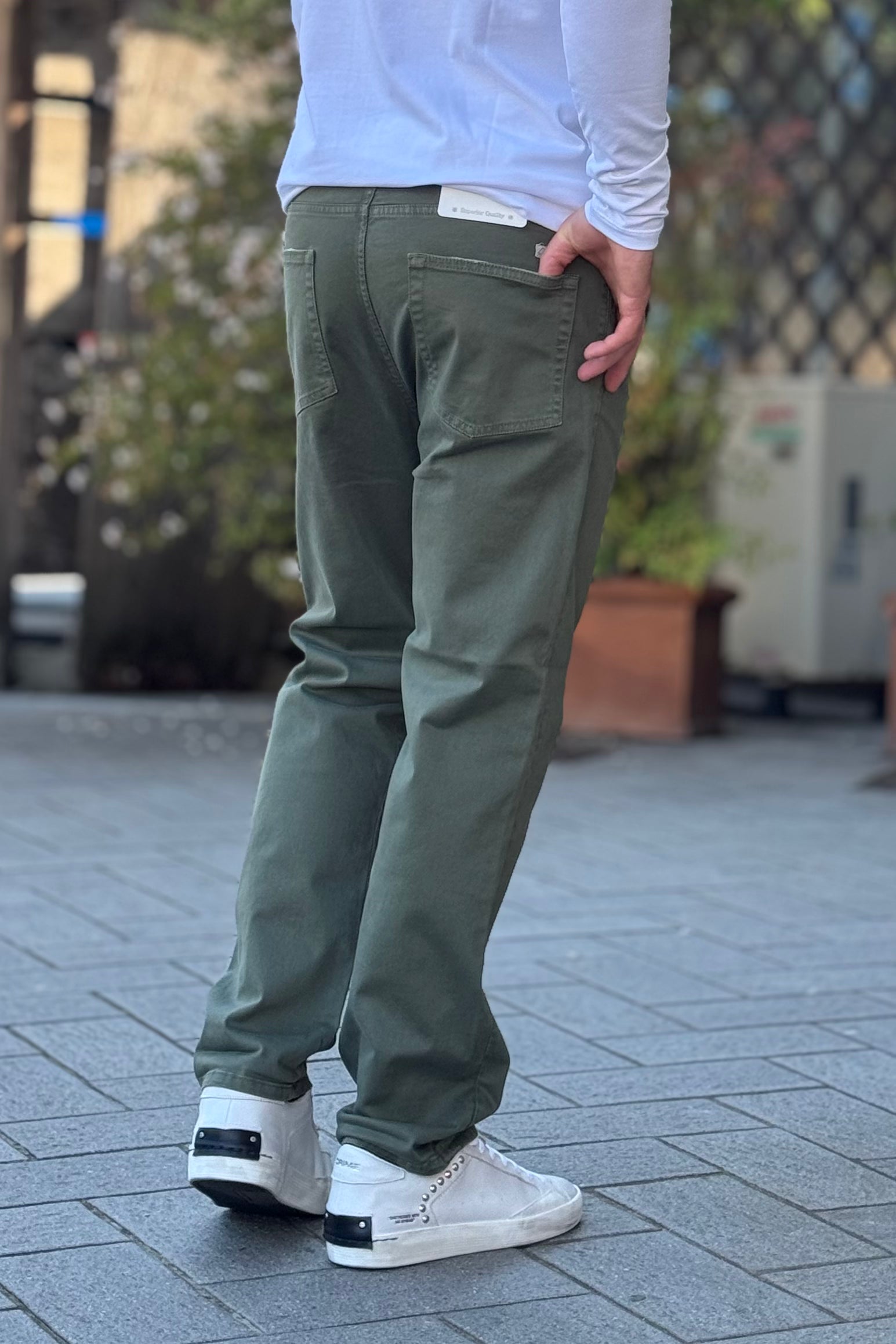 CLARK PANTALONE IN GABARDINA DISPONIBILE IN 2 COLORI
