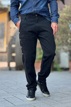 XAGON MAN PANTALONE BOTTONI - NERO