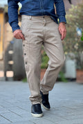 XAGON MAN PANTALONE BOTTONI - SABBIA