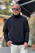 XAGON MAGLIA COLLO IN PIEDI - NERO