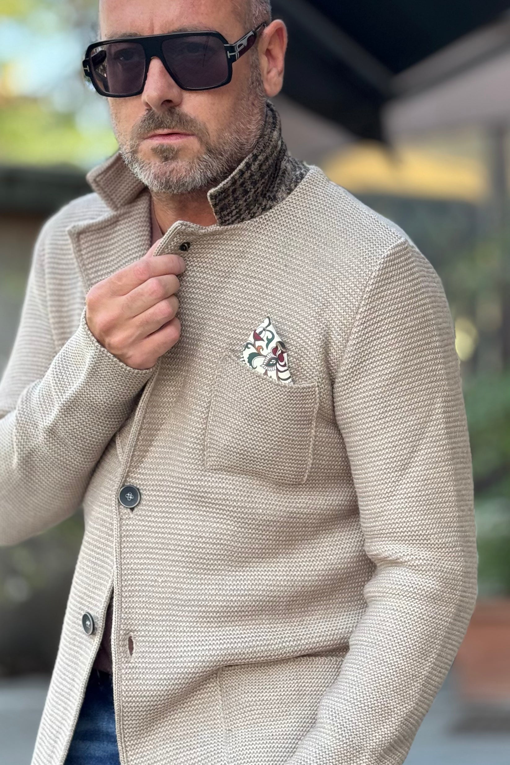 V2 GIACCA IN MAGLIA SFODERATRA DISPONIBILE IN 2 COLORI