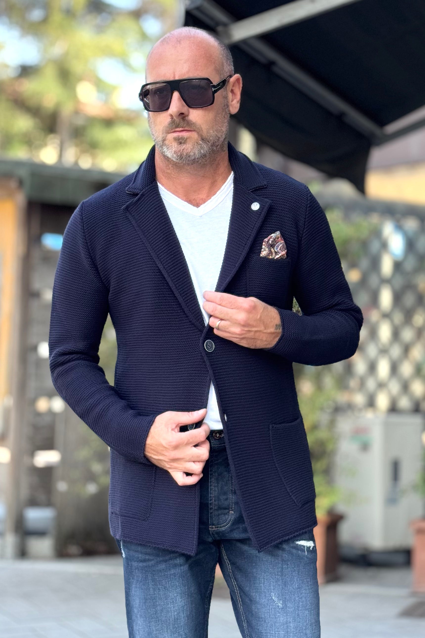 V2 GIACCA IN MAGLIA SFODERATRA DISPONIBILE IN 2 COLORI