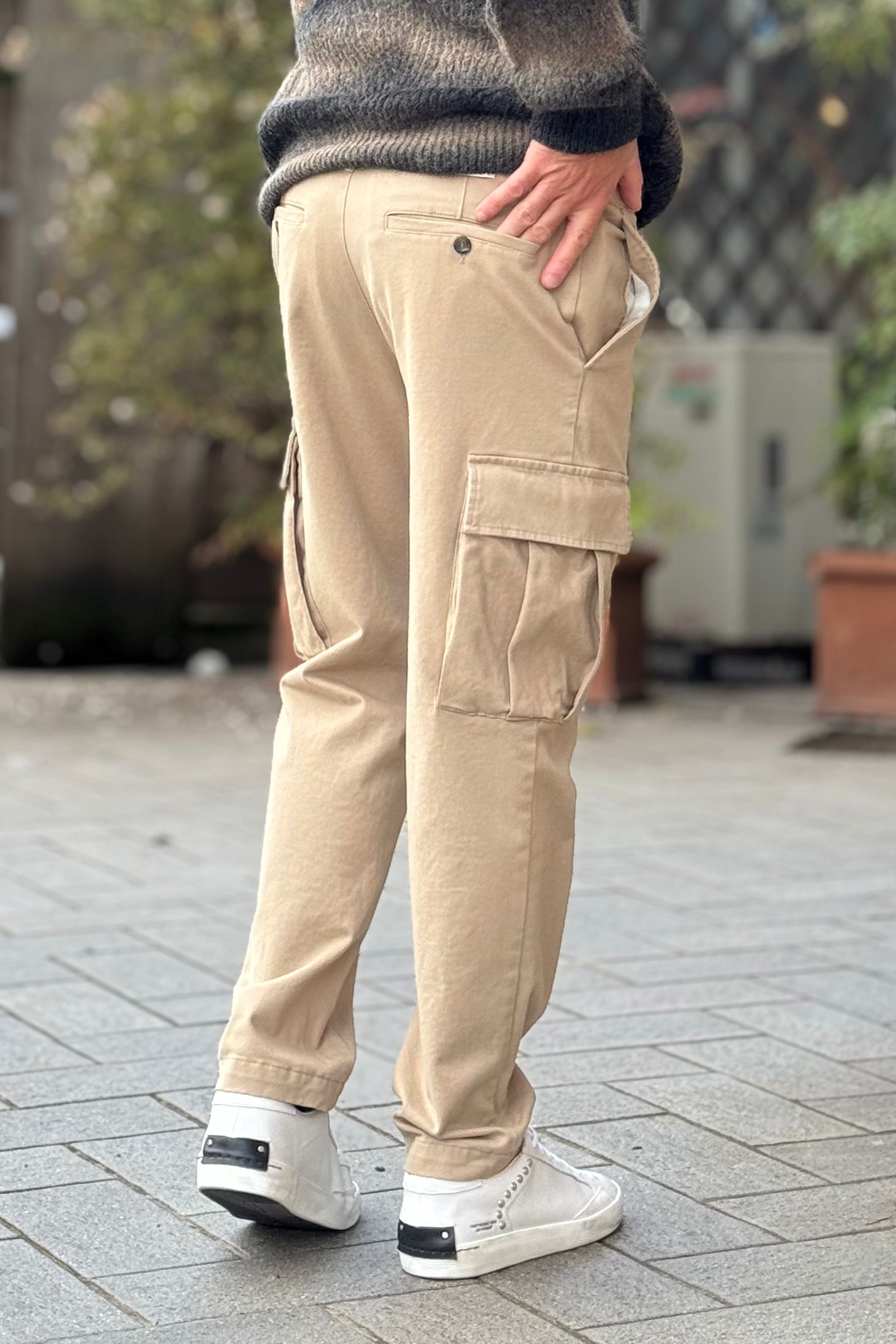 BICOLORE PANTALONE TASCONATO DISPONIBILE IN 2 COLORI