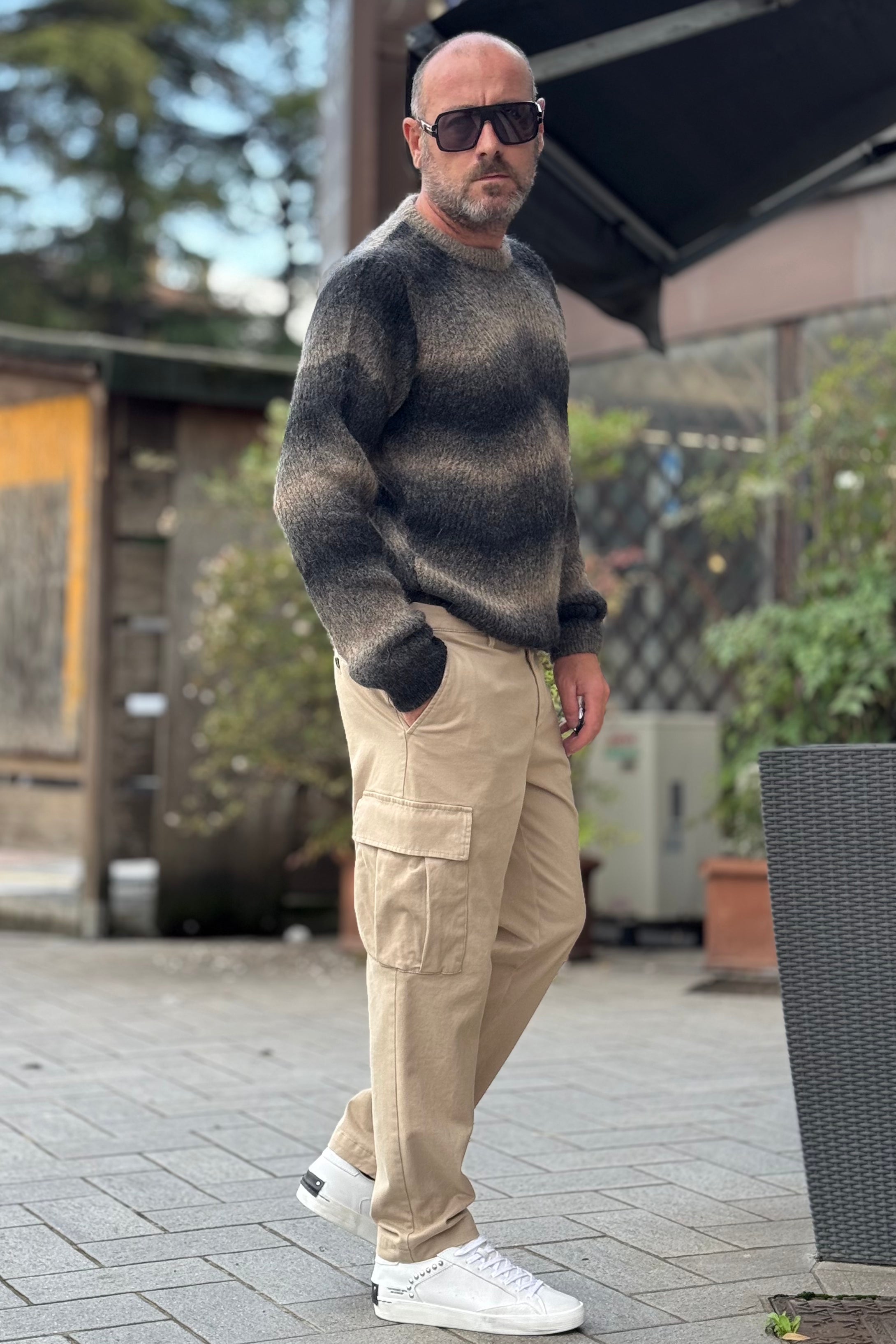 BICOLORE PANTALONE TASCONATO DISPONIBILE IN 2 COLORI