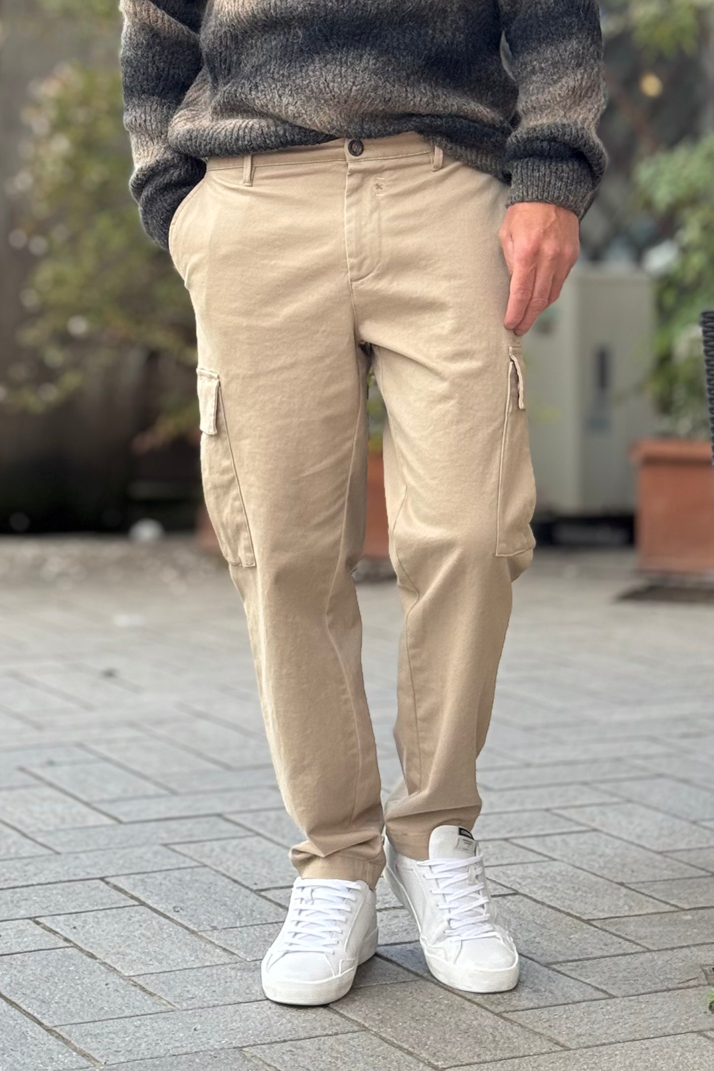 BICOLORE PANTALONE TASCONATO DISPONIBILE IN 2 COLORI