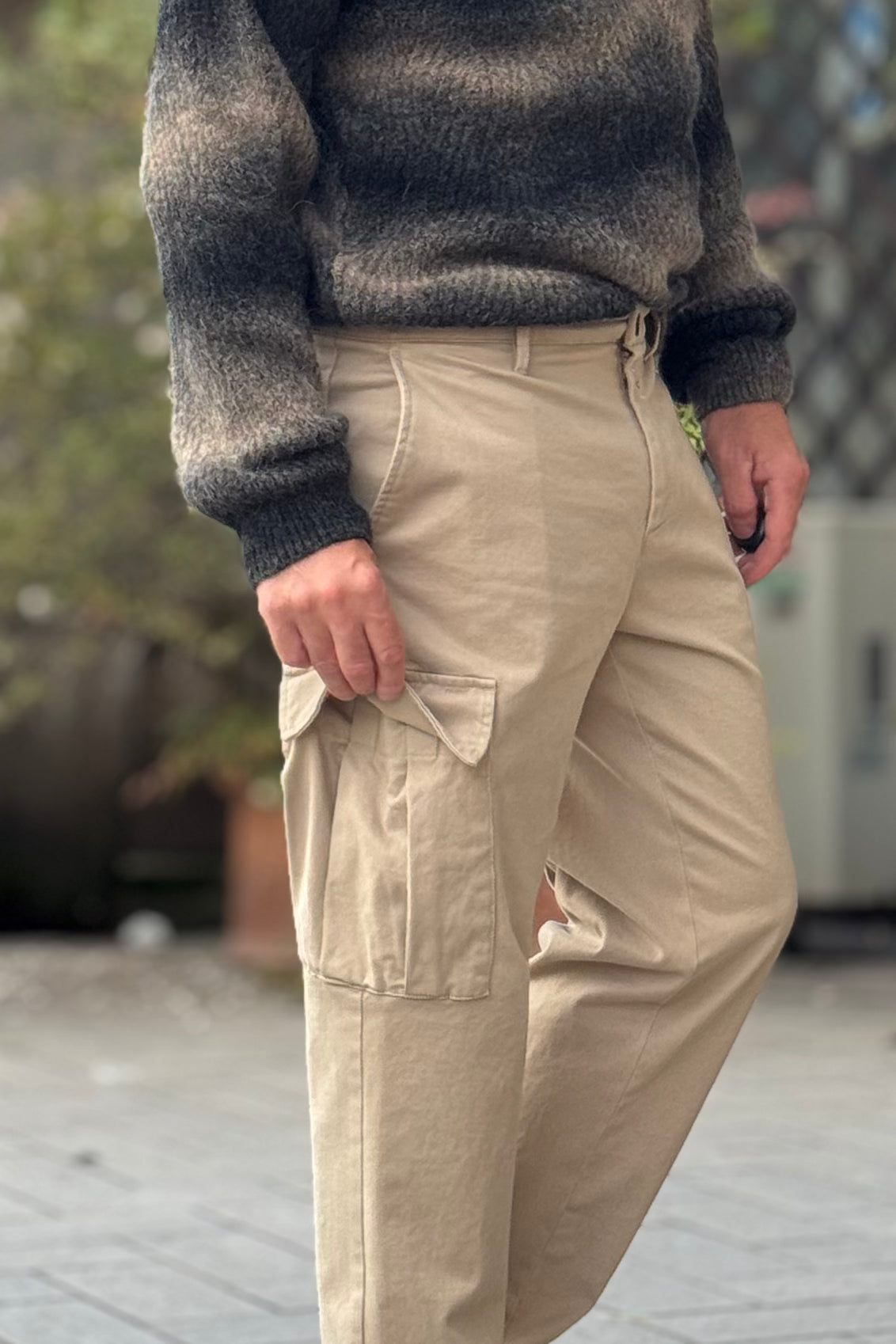 BICOLORE PANTALONE TASCONATO DISPONIBILE IN 2 COLORI