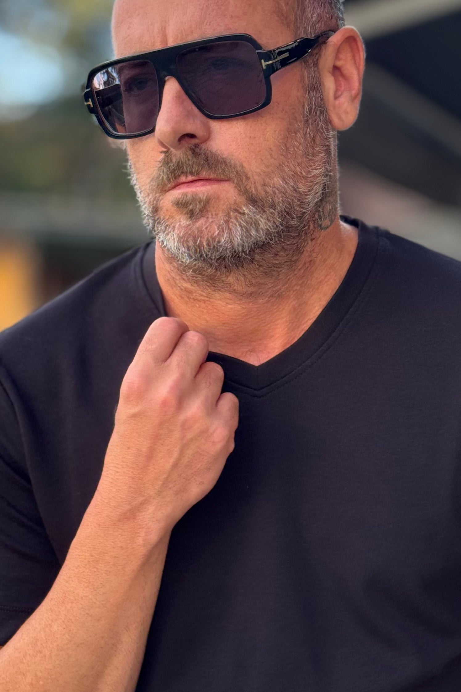 I MARSILI TSHIRT V-NECK COTONE MASSICCIO DISPONIBILE IN 2 COLORI