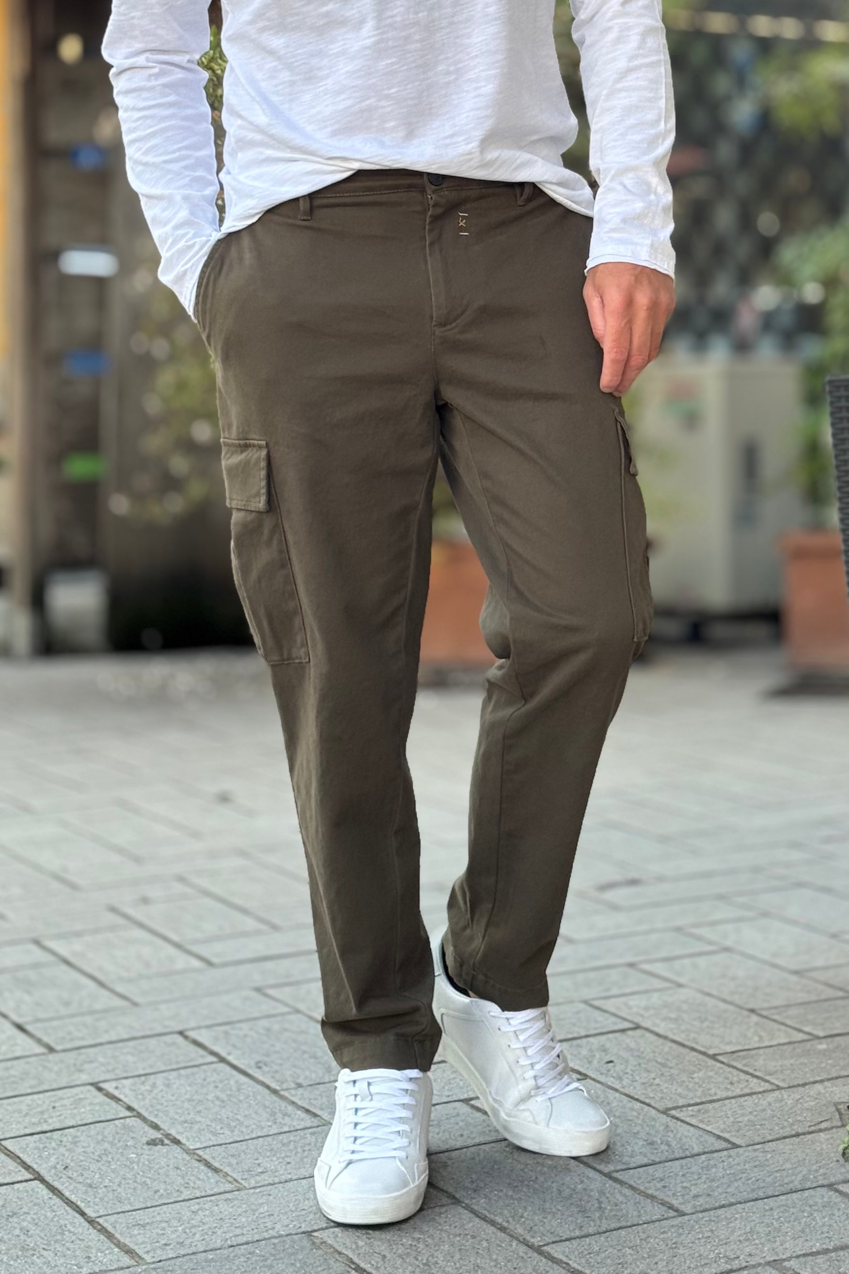 BICOLORE PANTALONE TASCONATO DISPONIBILE IN 2 COLORI