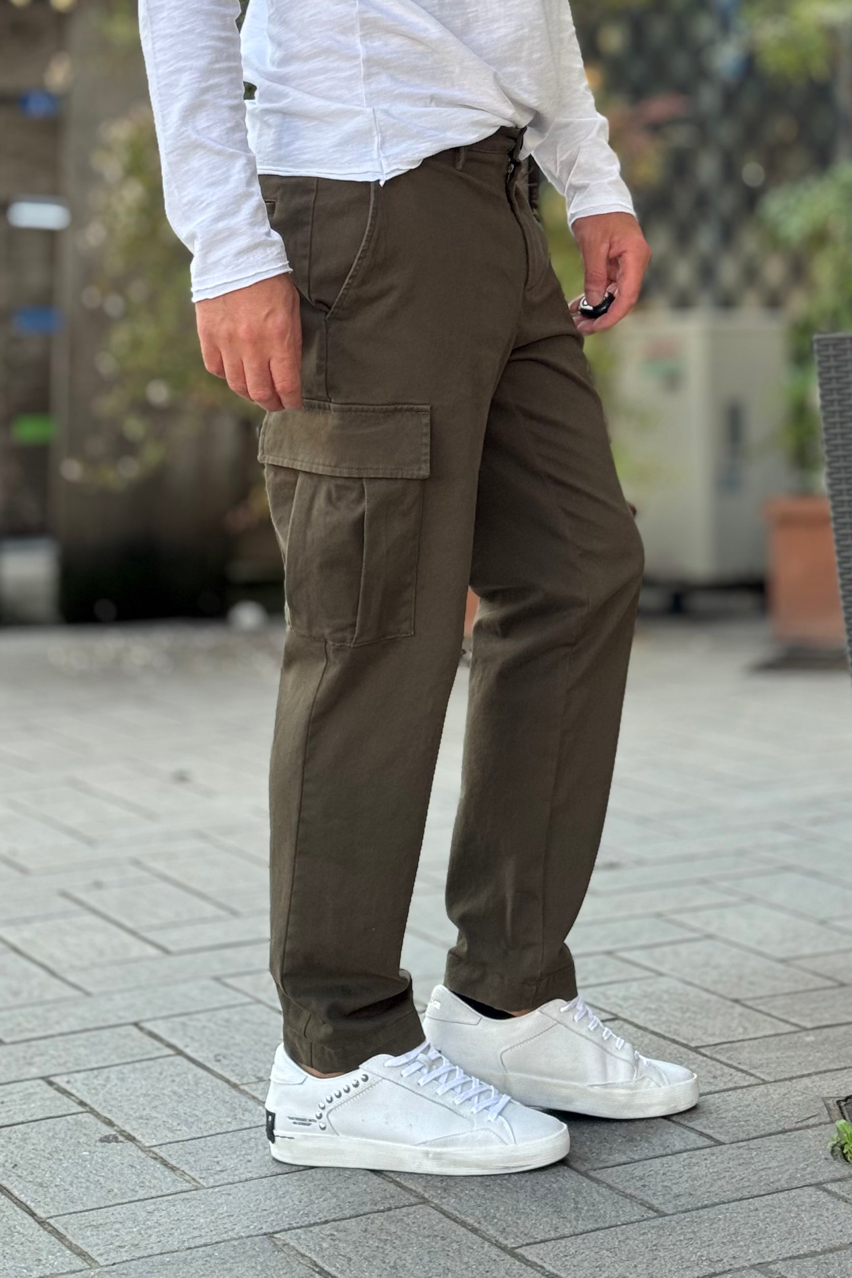 BICOLORE PANTALONE TASCONATO DISPONIBILE IN 2 COLORI