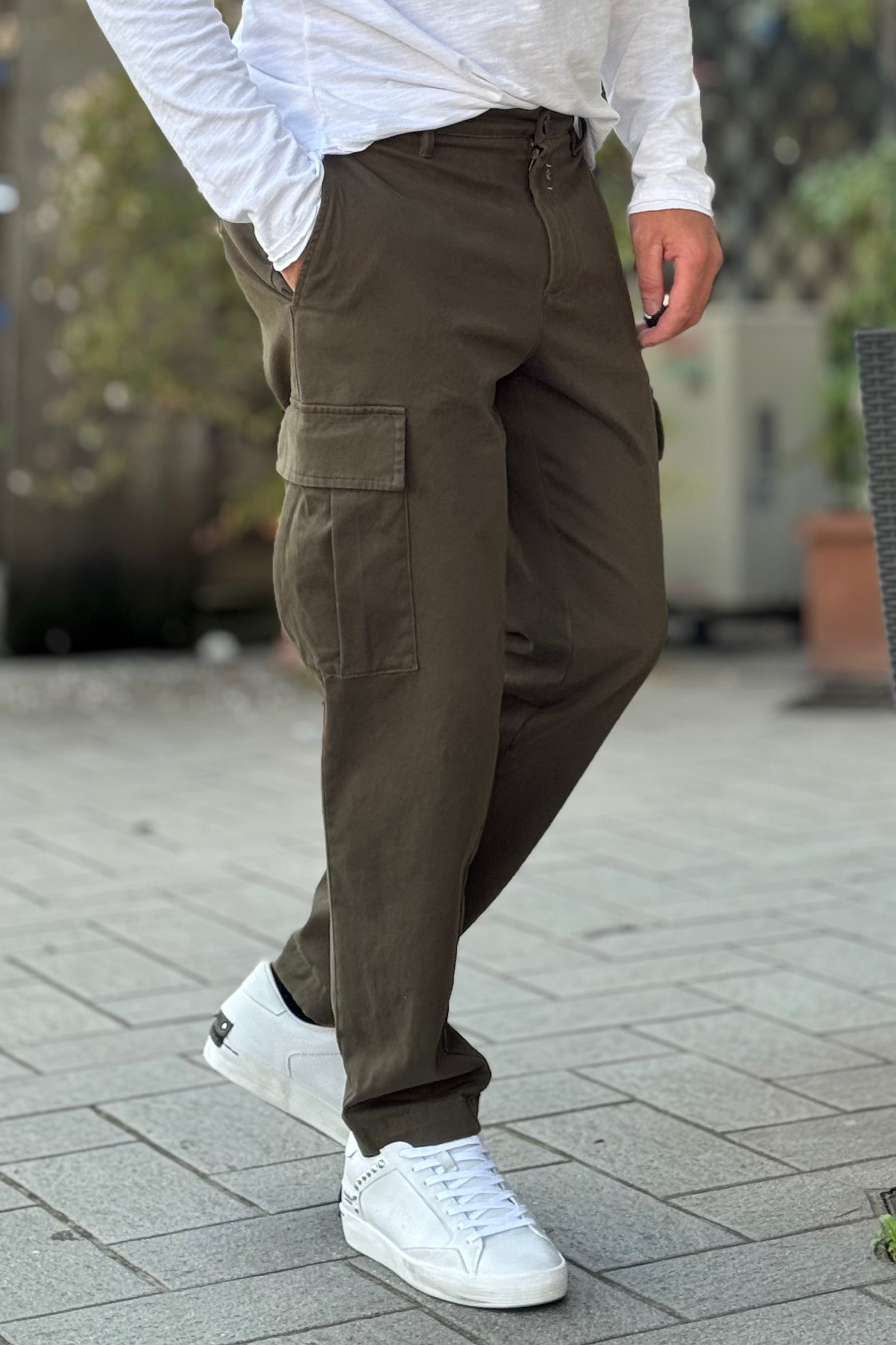 BICOLORE PANTALONE TASCONATO DISPONIBILE IN 2 COLORI