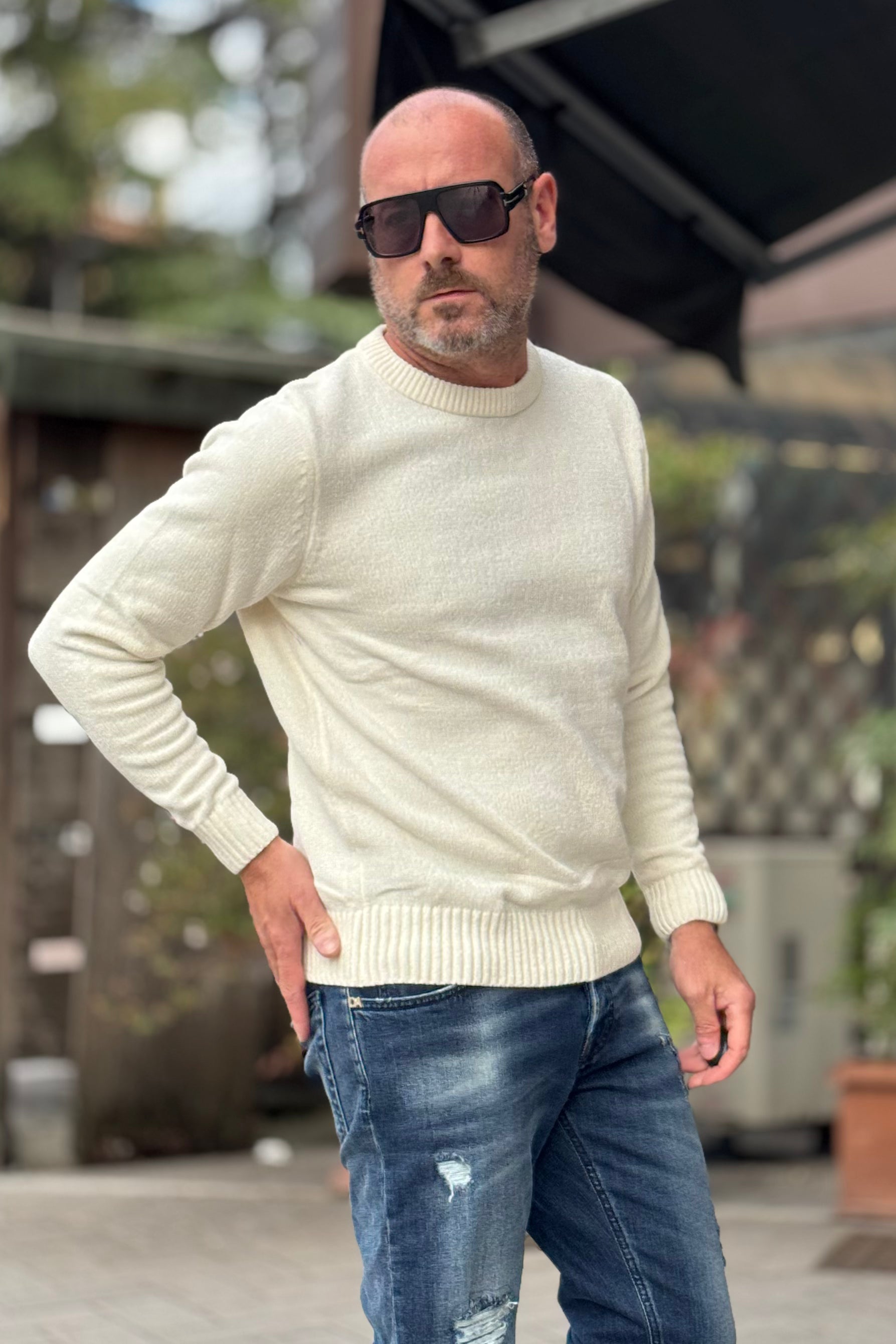 TELAMIRA MAGLIA GIROCOLLO IN CINIGLIA DISPONIBILE IN 7 COLORI