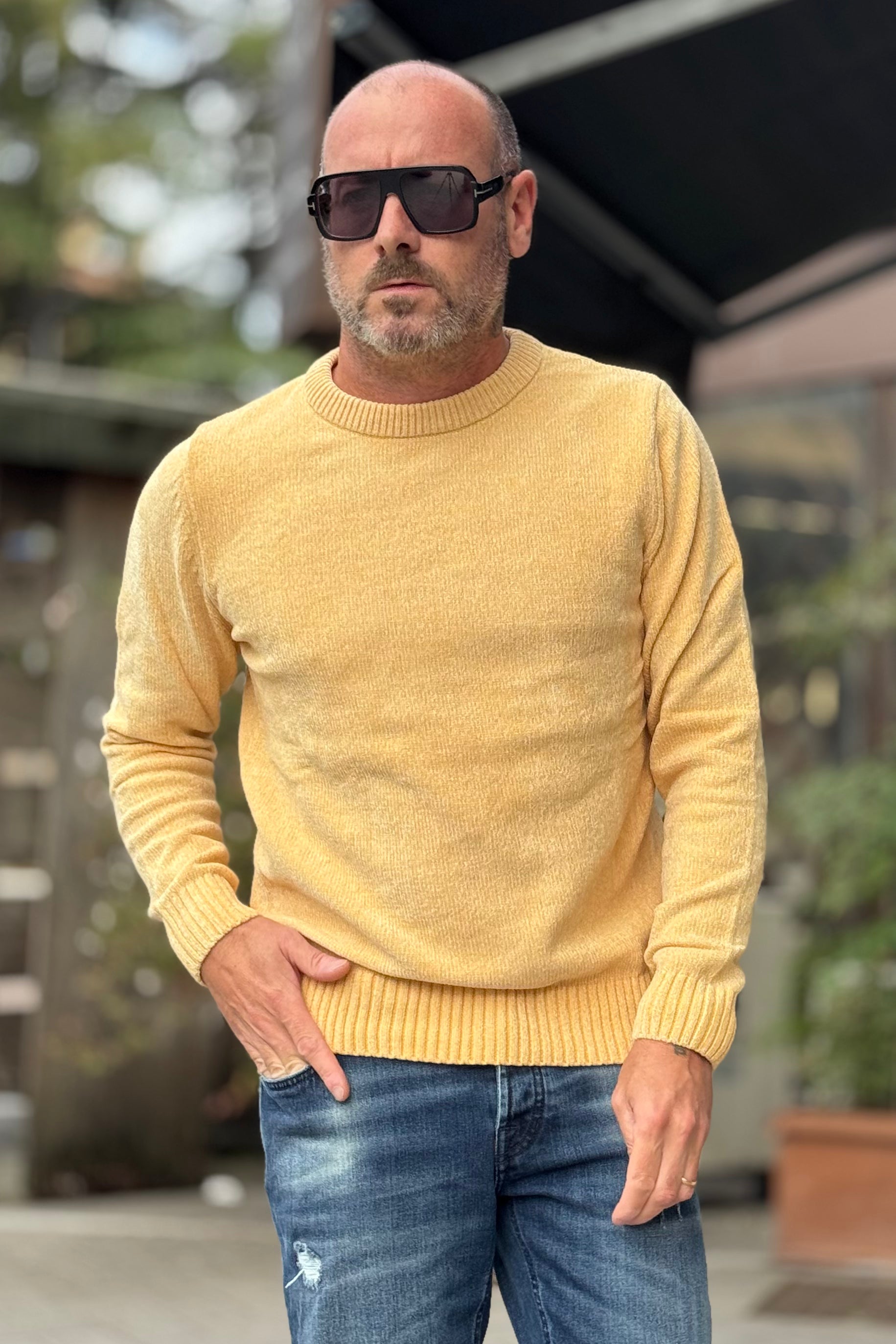 TELAMIRA MAGLIA GIROCOLLO IN CINIGLIA DISPONIBILE IN 7 COLORI