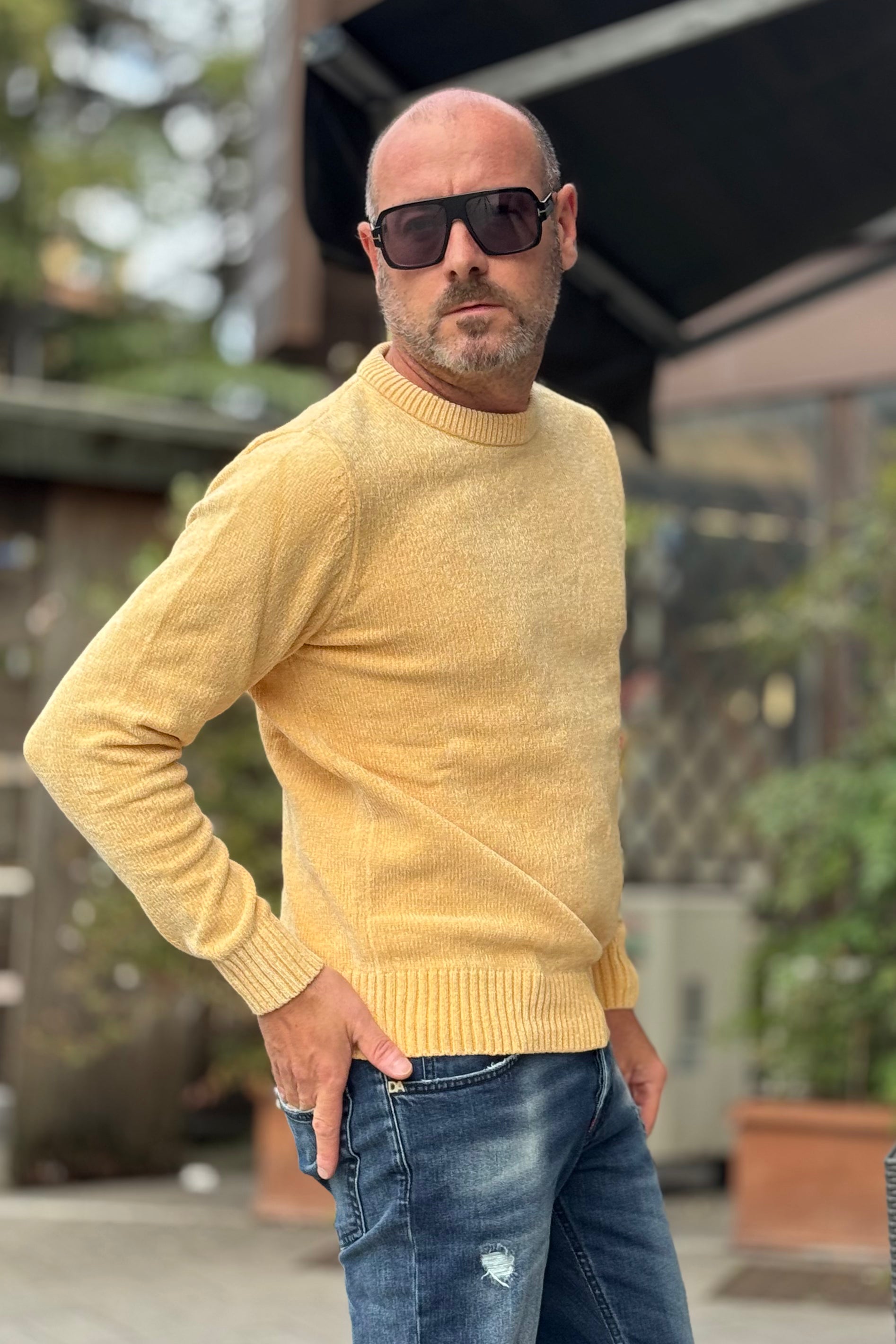 TELAMIRA MAGLIA GIROCOLLO IN CINIGLIA DISPONIBILE IN 7 COLORI