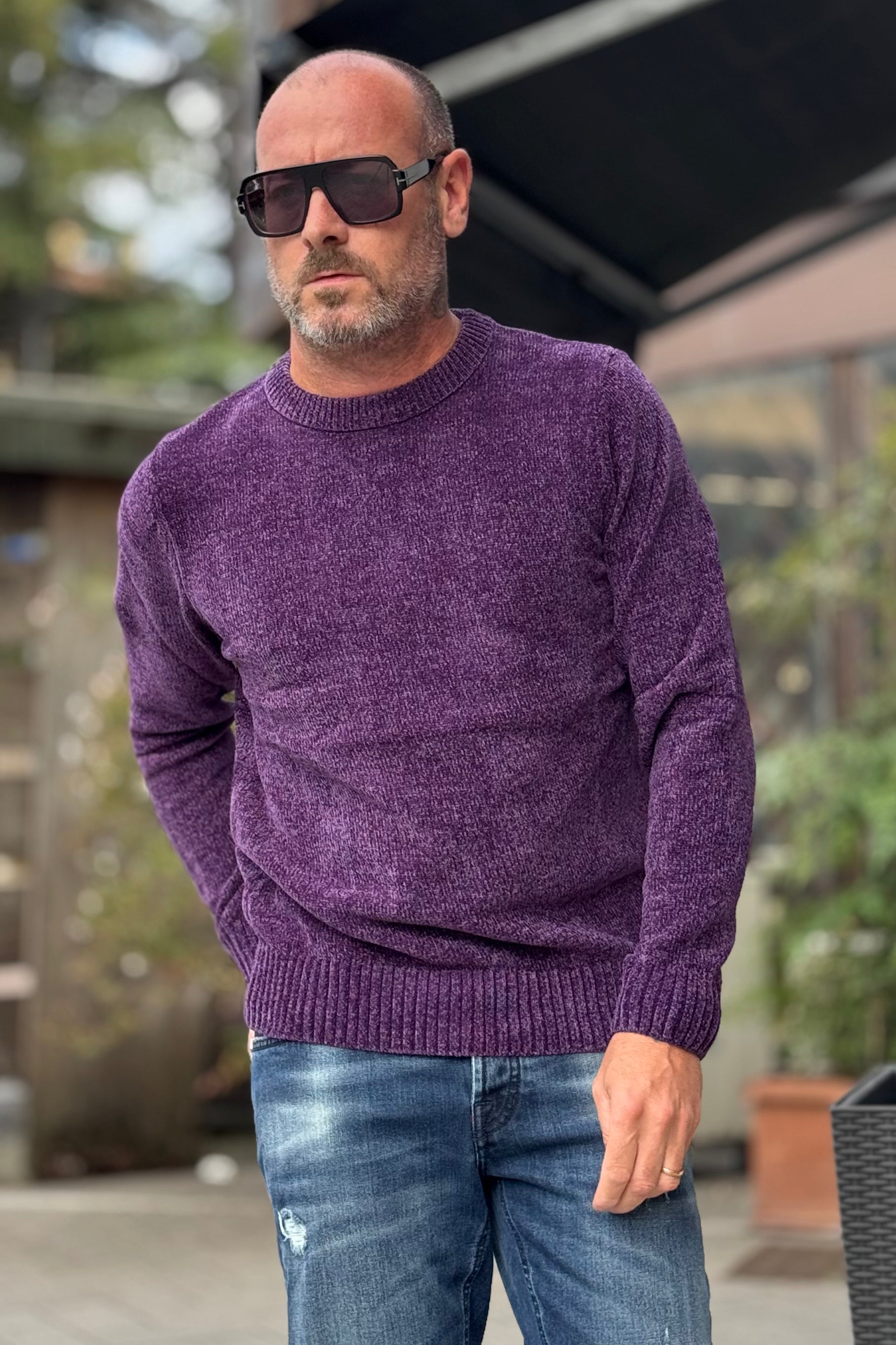 TELAMIRA MAGLIA GIROCOLLO IN CINIGLIA DISPONIBILE IN 7 COLORI