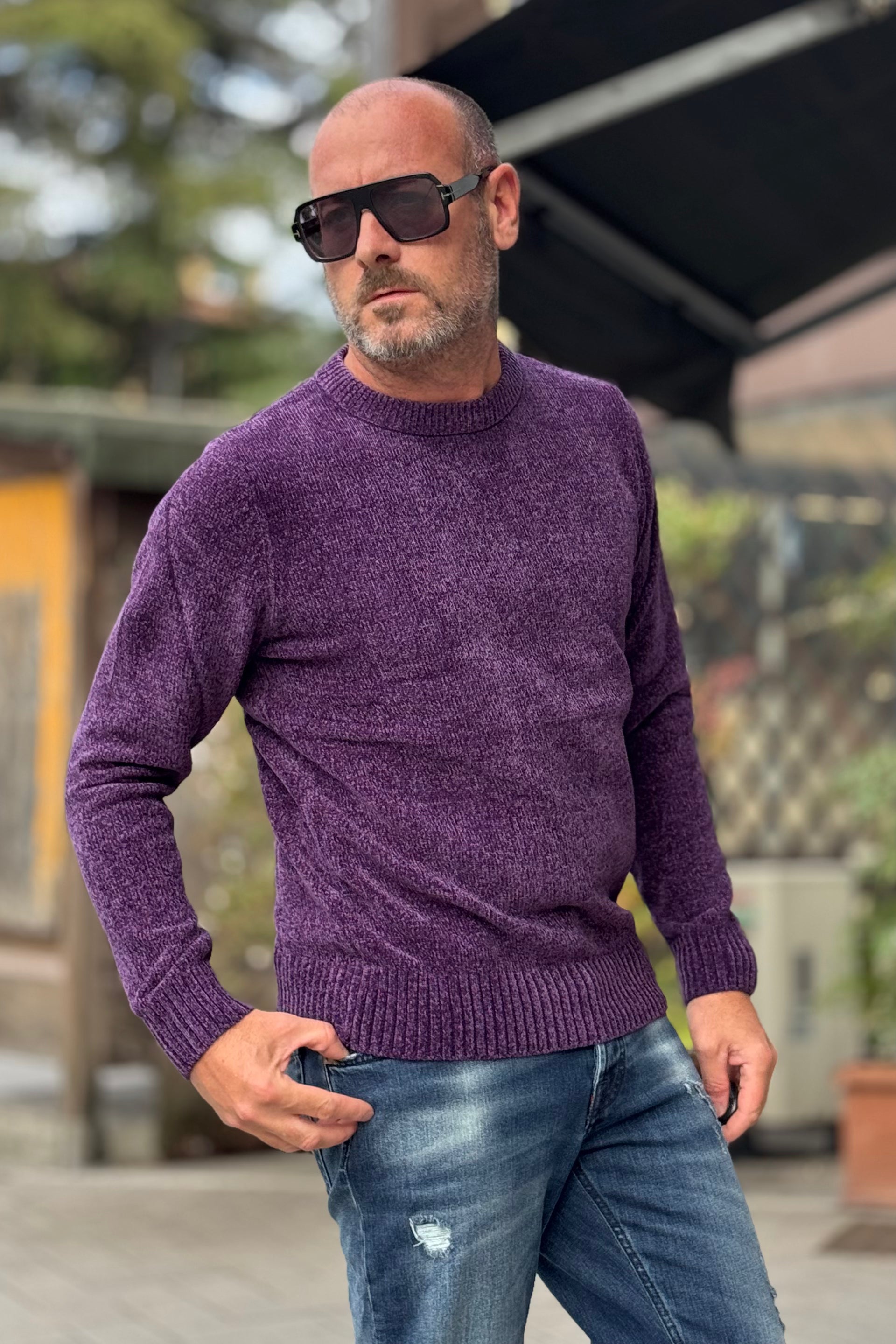 TELAMIRA MAGLIA GIROCOLLO IN CINIGLIA DISPONIBILE IN 7 COLORI