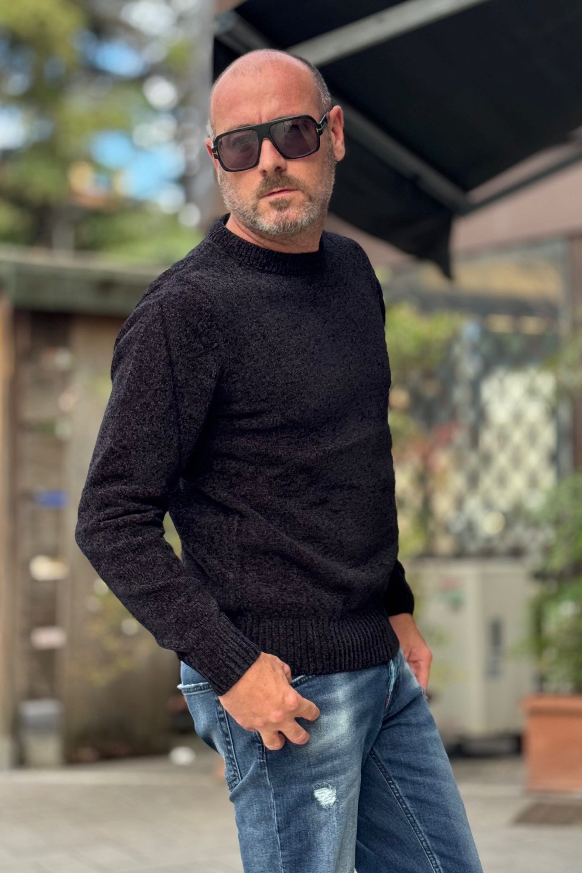 TELAMIRA MAGLIA GIROCOLLO IN CINIGLIA DISPONIBILE IN 7 COLORI